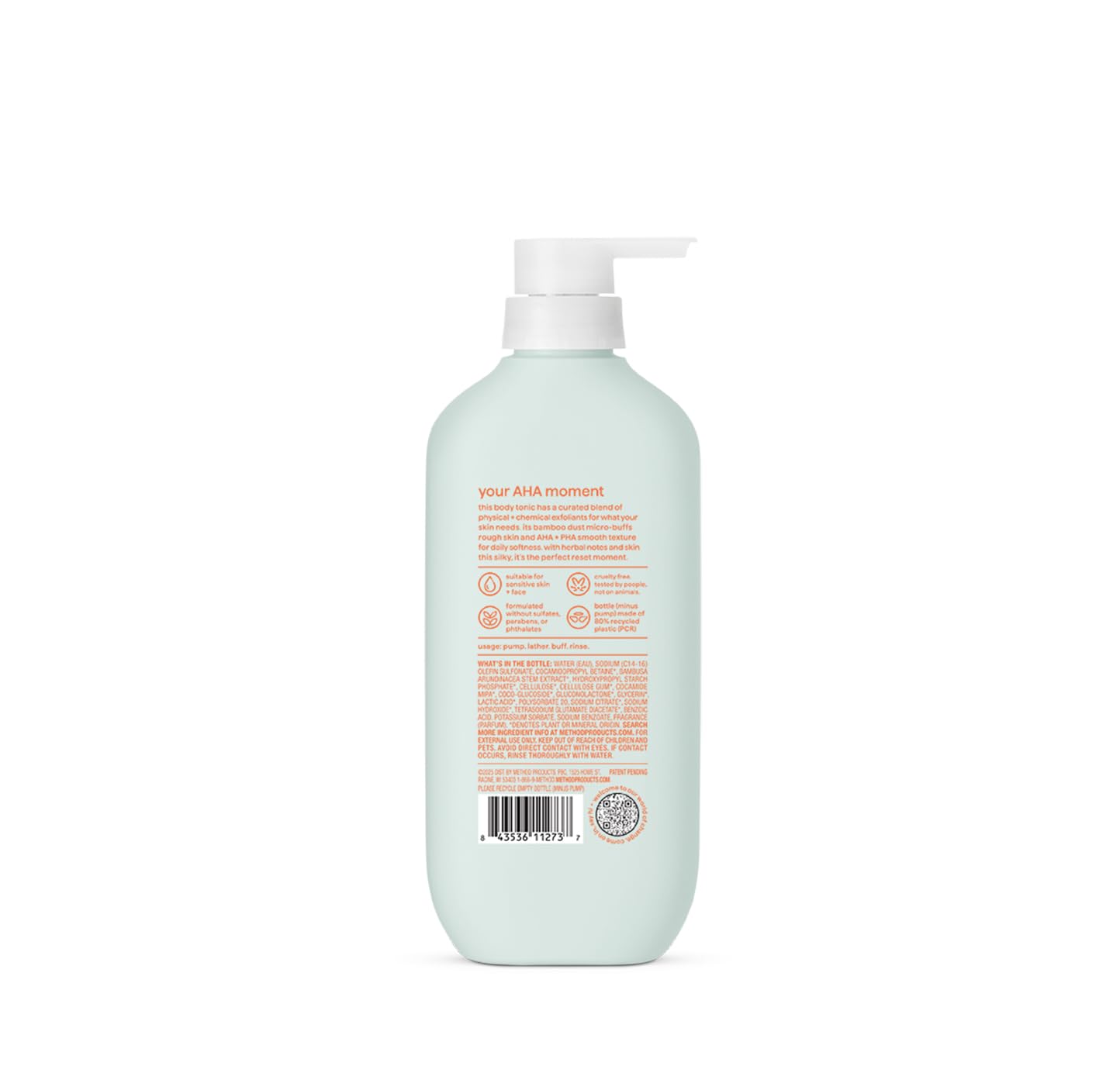 method Exfoliating Body Wash, Micro Buffing, 17 fl oz