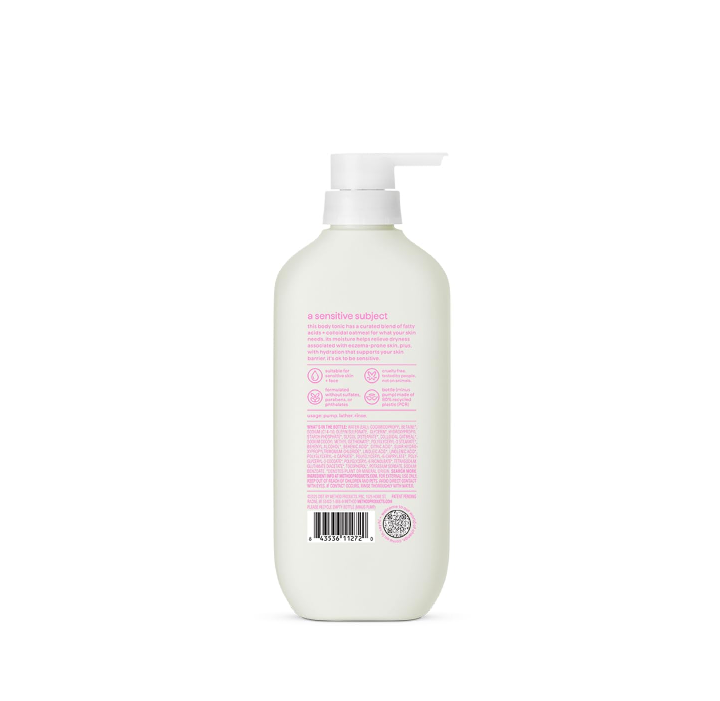 method Barrier Supporting Body Wash, Fragrance-Free, 17 fl oz
