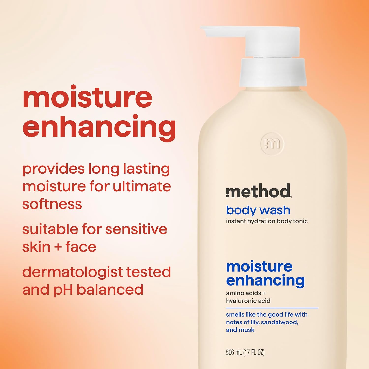 method Hydrating Body Wash, Moisture Enhancing, 17 fl oz