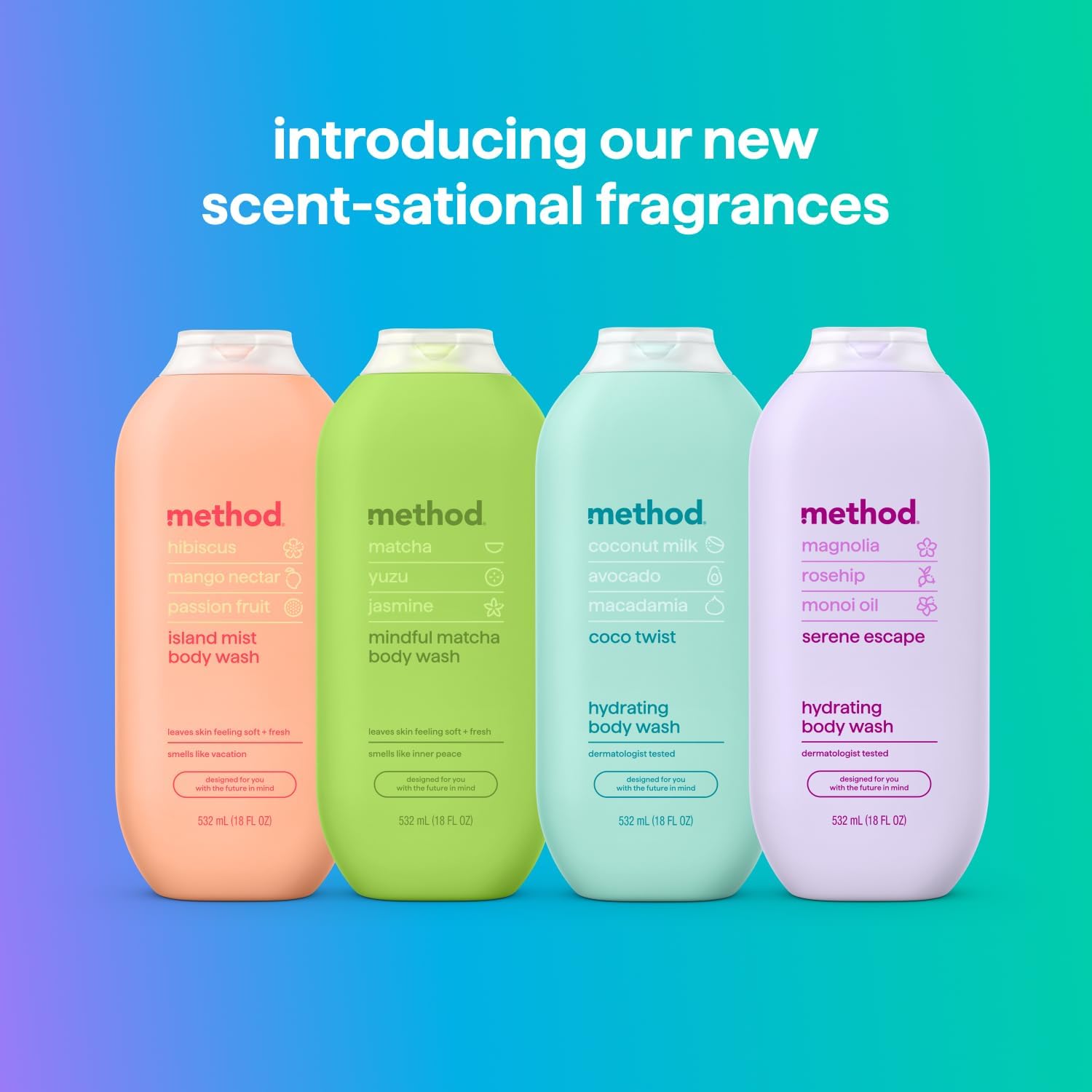 method Body Wash, Serene Escape, 18 fl oz