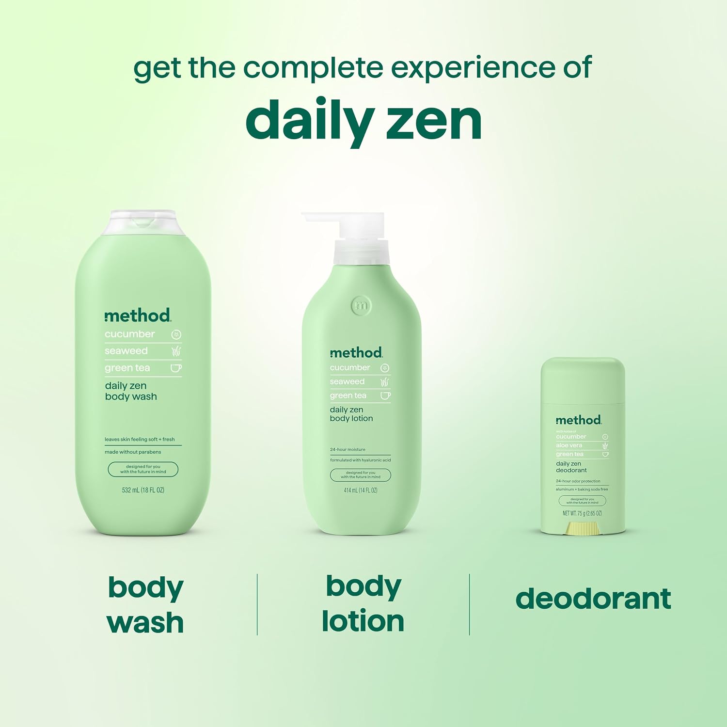 method Body Wash, Daily Zen, 18 fl oz