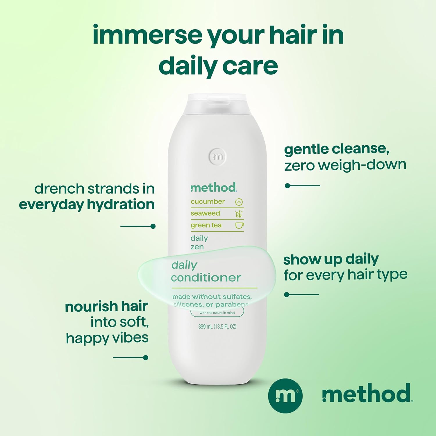 method Daily Zen Conditioner, Nourishes & Hydrates, 13.5 fl oz
