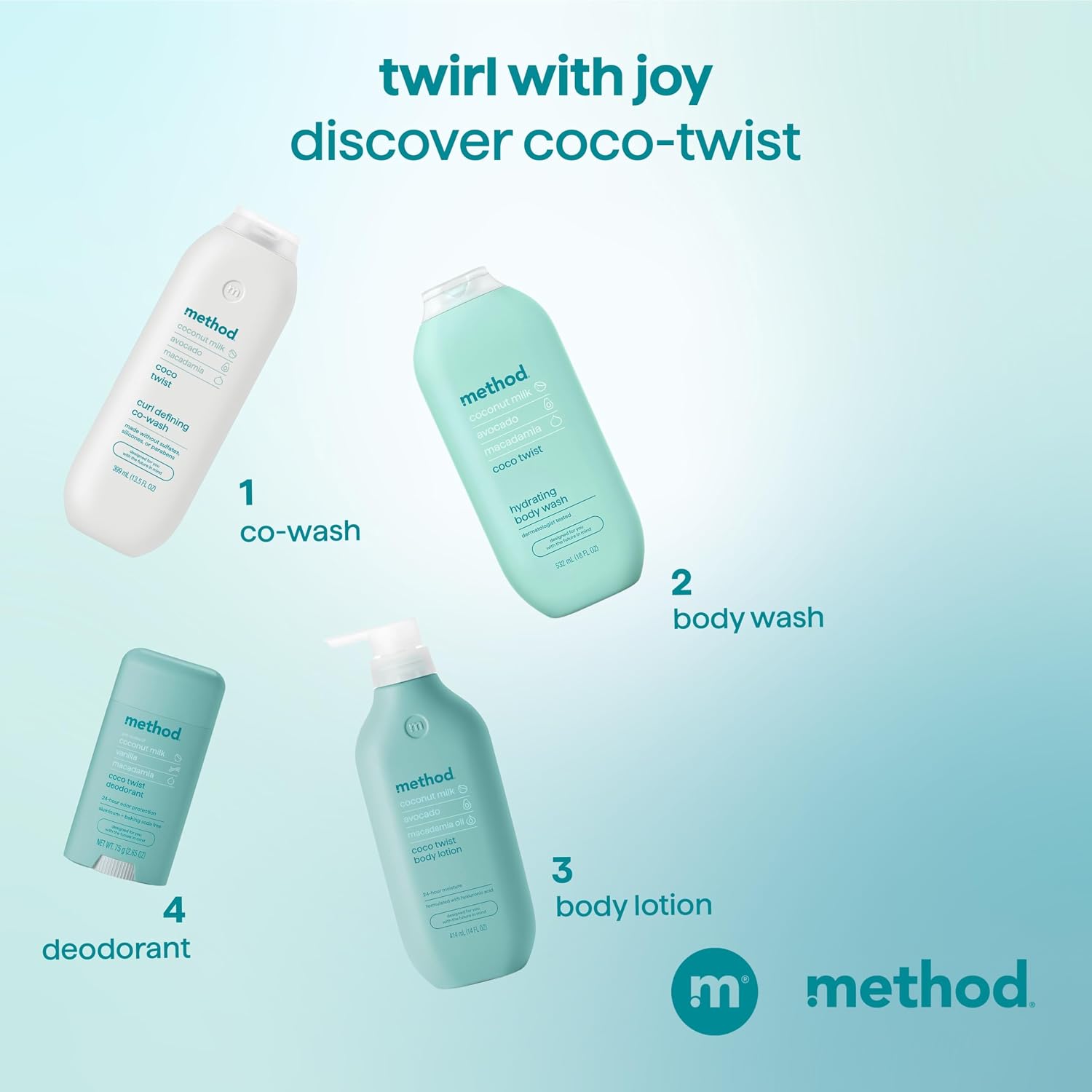 method Curl Defining Co-Wash, Coco Twist, 13.5 fl oz