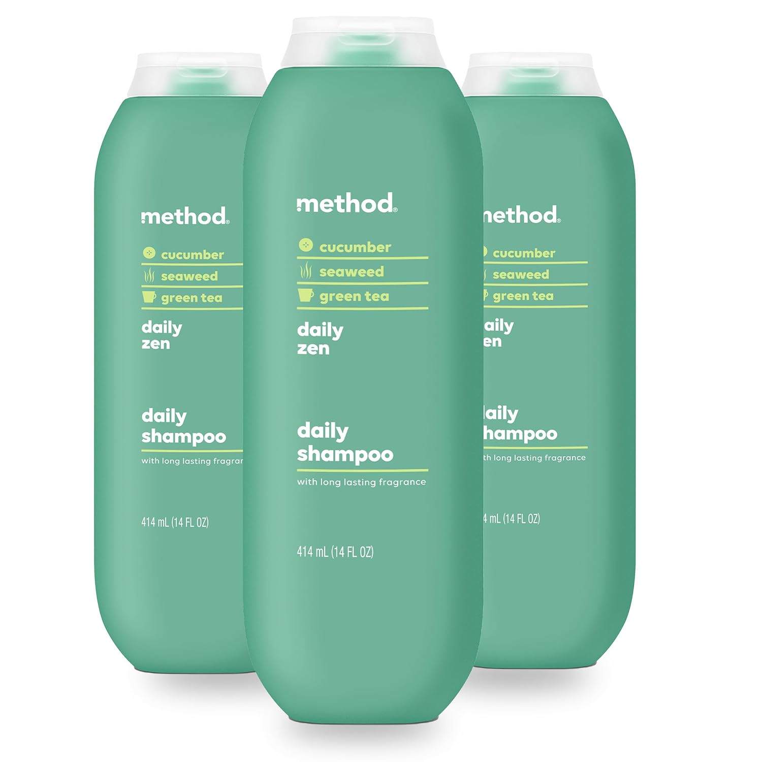 method Daily Zen Shampoo, Daily Clean for All Hair Types, 14 fl oz, 3 Pack