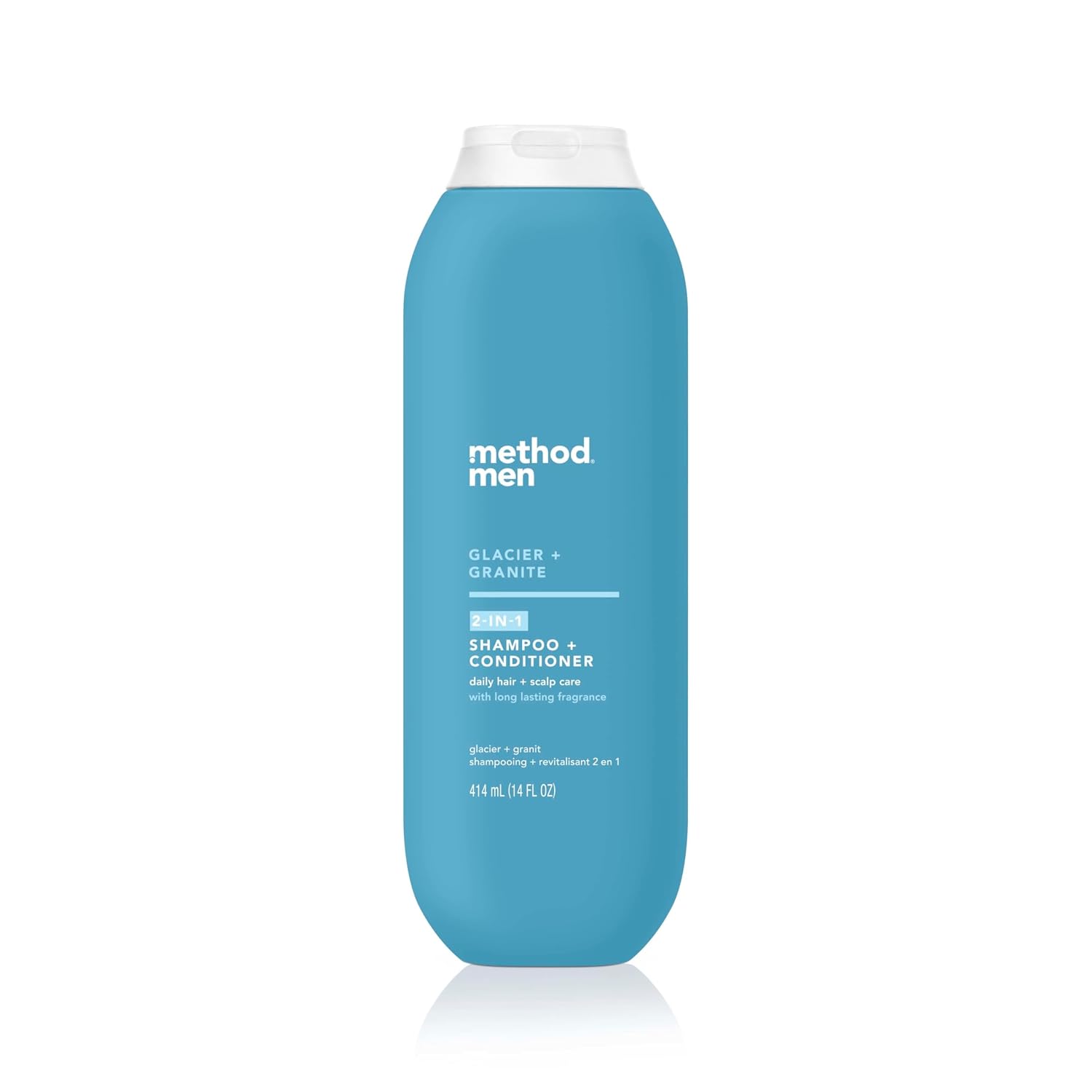 method men 2-in-1 Shampoo and Conditioner, Glacier + Granite, 14 fl oz