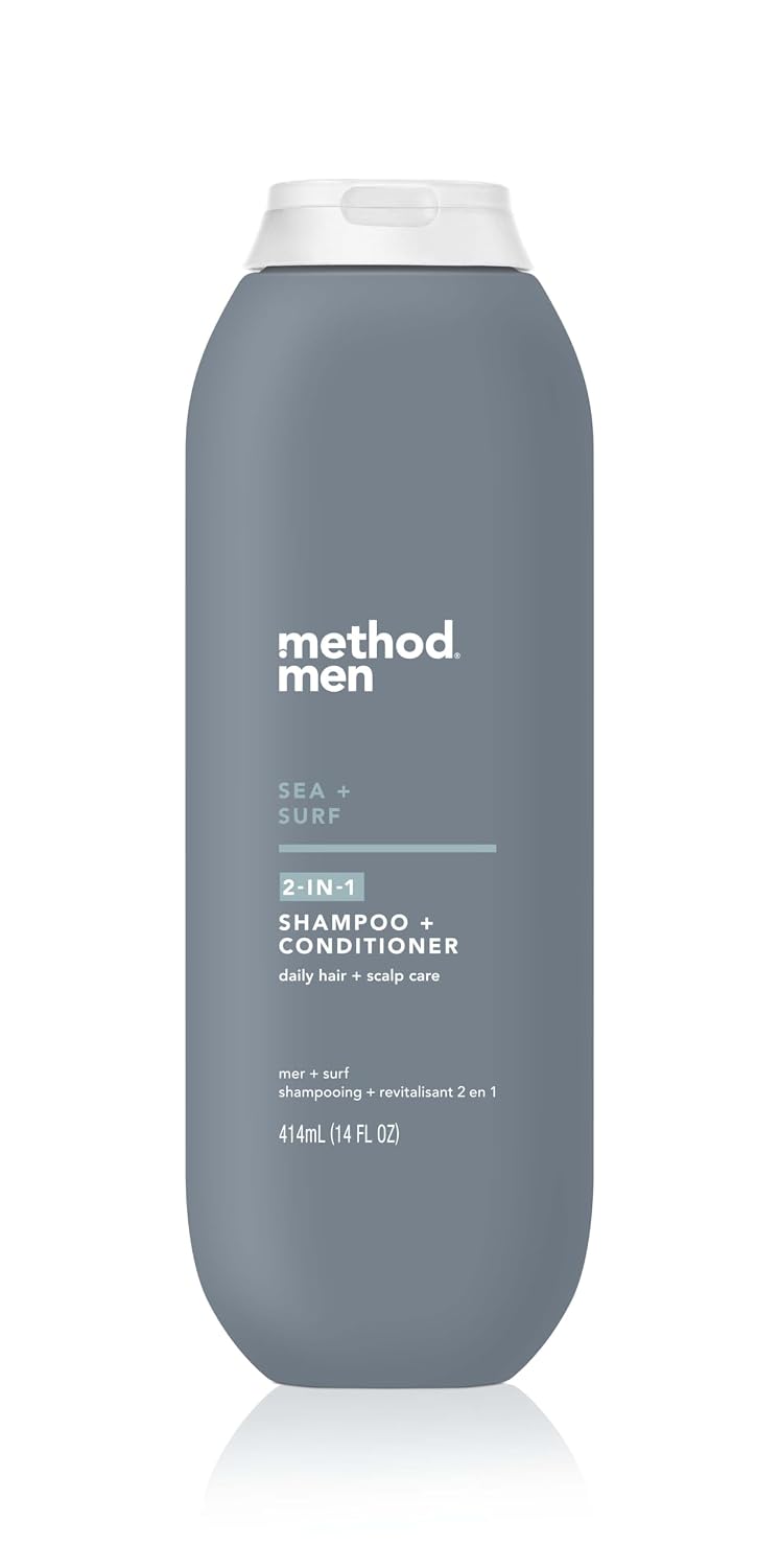 method men 2-in-1 Shampoo and Conditioner, Sea + Surf, 14 fl oz