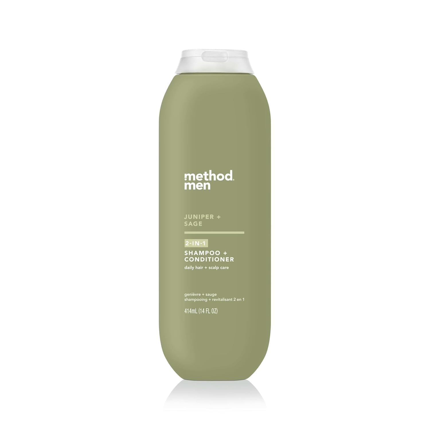 method men 2-in-1 Shampoo and Conditioner, Juniper + Sage, 14 fl oz
