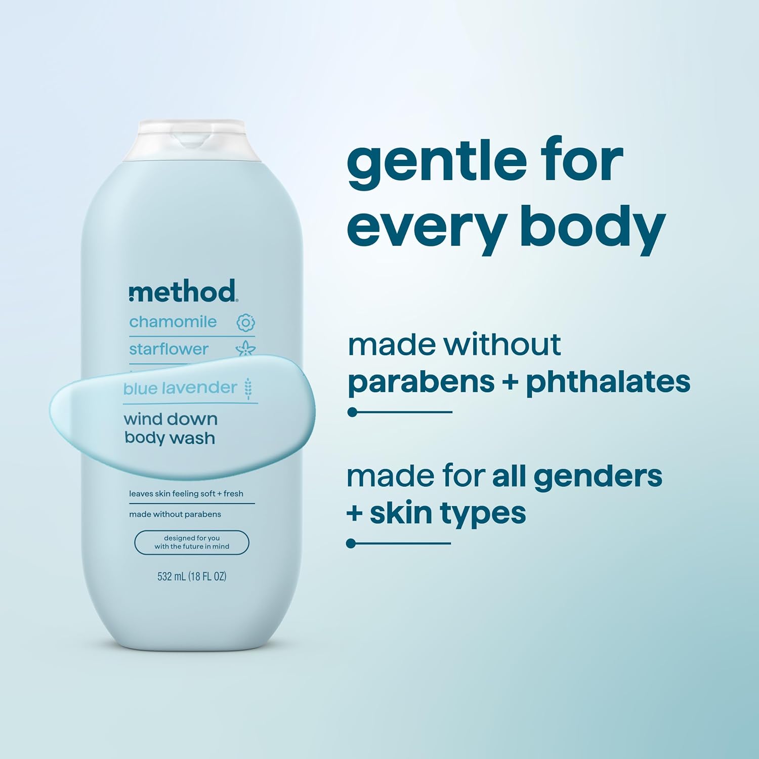 method Body Wash, Wind Down, 18 fl oz