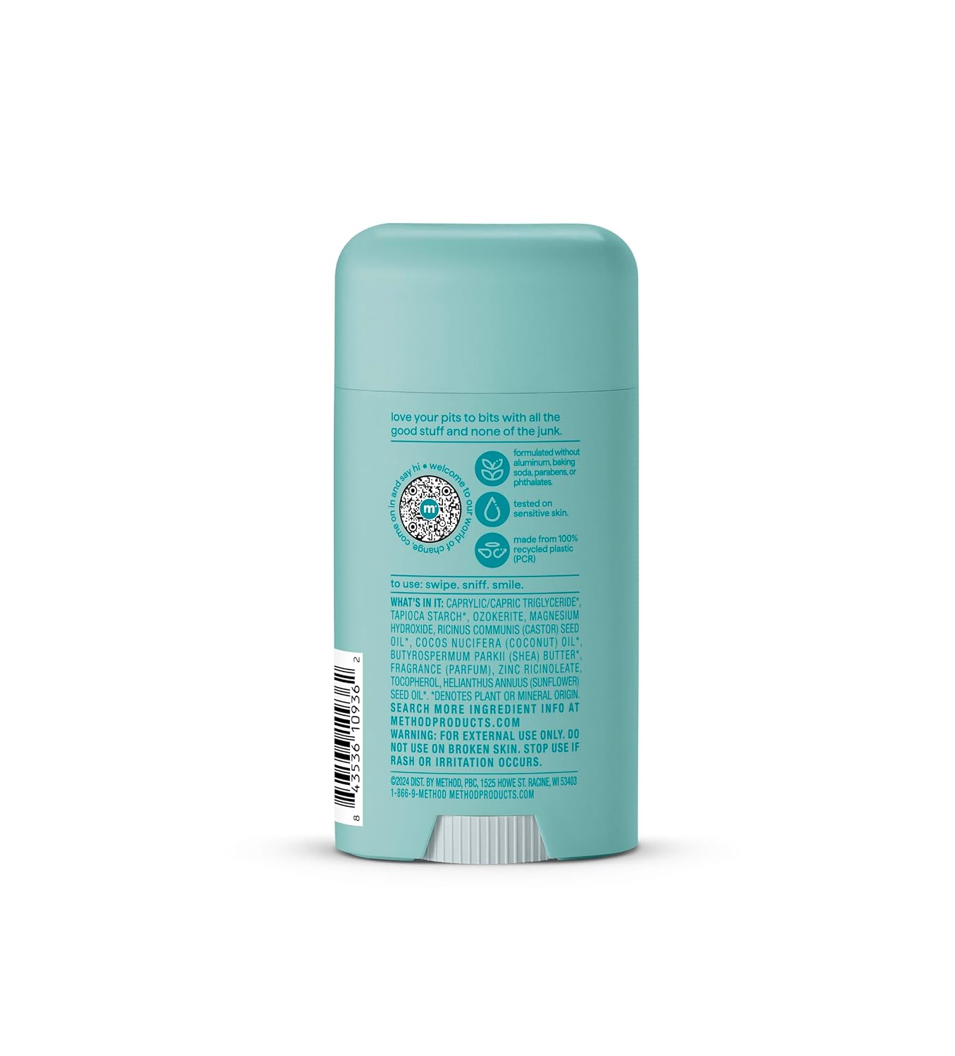 method Deodorant, Coco Twist, 24 Hour Odor Protection, 2.65 oz