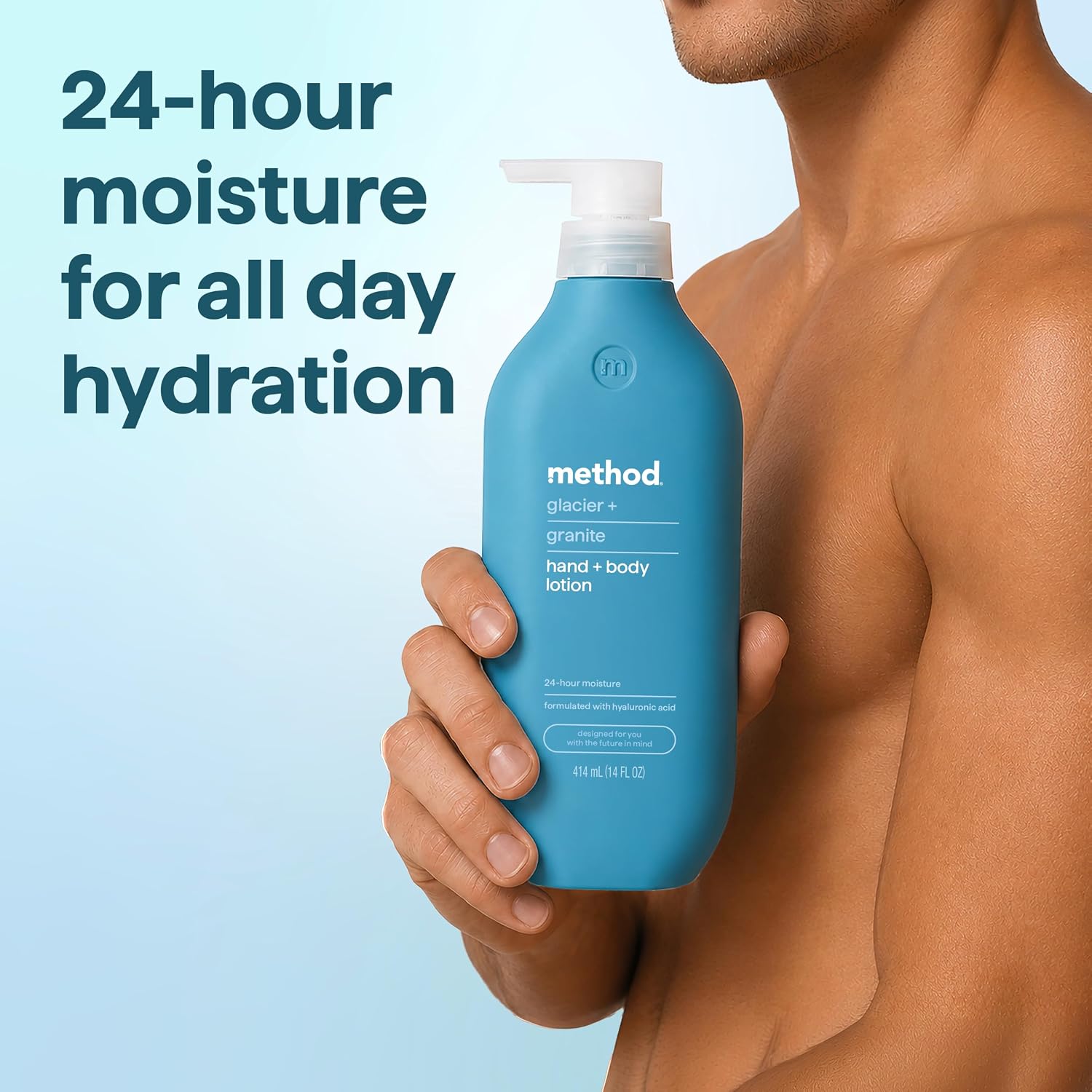 method Hand + Body Lotion for Men, Glacier + Granite, 14 fl oz