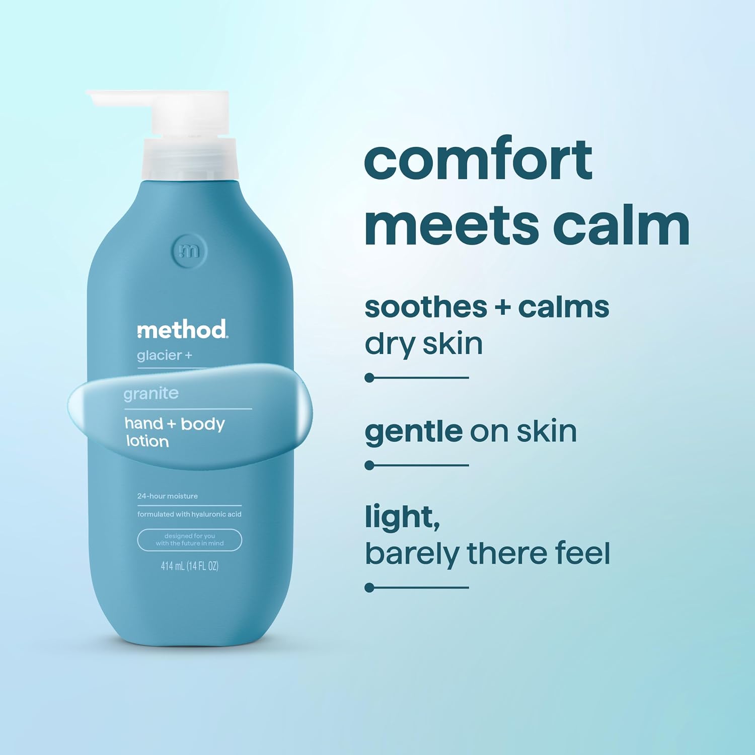 method Hand + Body Lotion for Men, Glacier + Granite, 14 fl oz