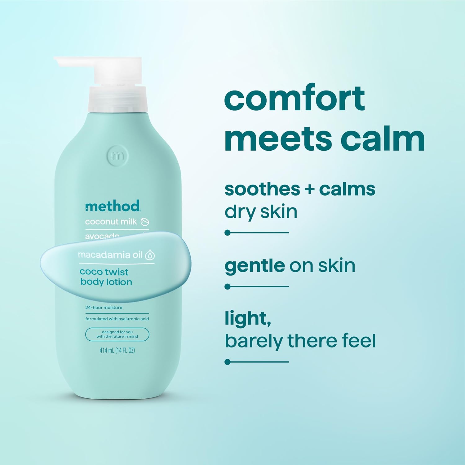 method Body Lotion, Coco Twist, 24hr Moisture, 14 fl oz