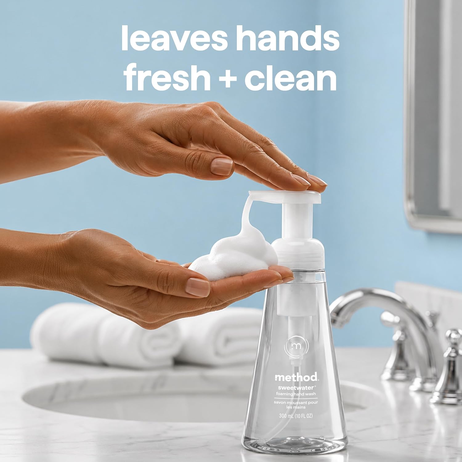 method Foaming Hand Wash, Sweet Water, 10 fl oz, 3 pack