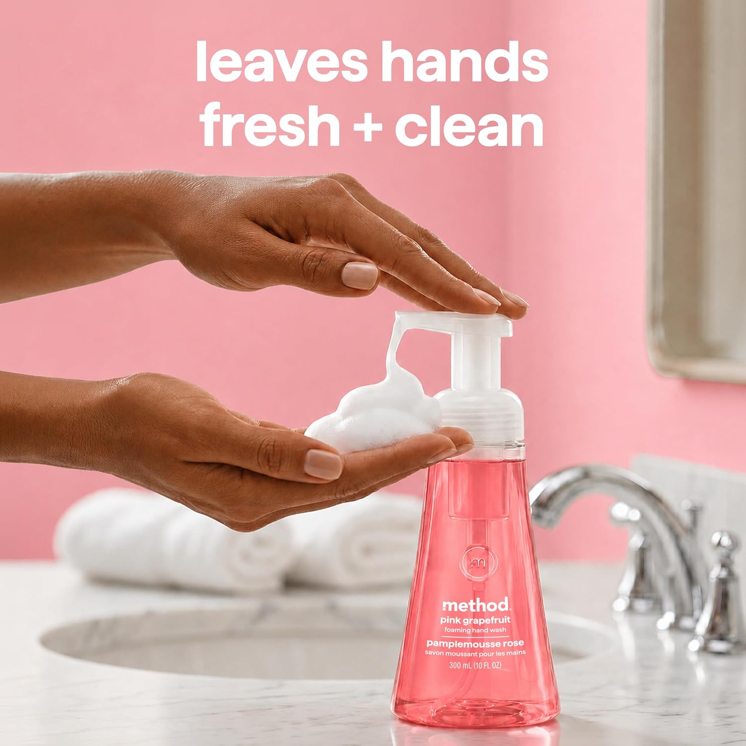 method Foaming Hand Wash, Pink Grapefruit, 10 fl oz, 6 pack