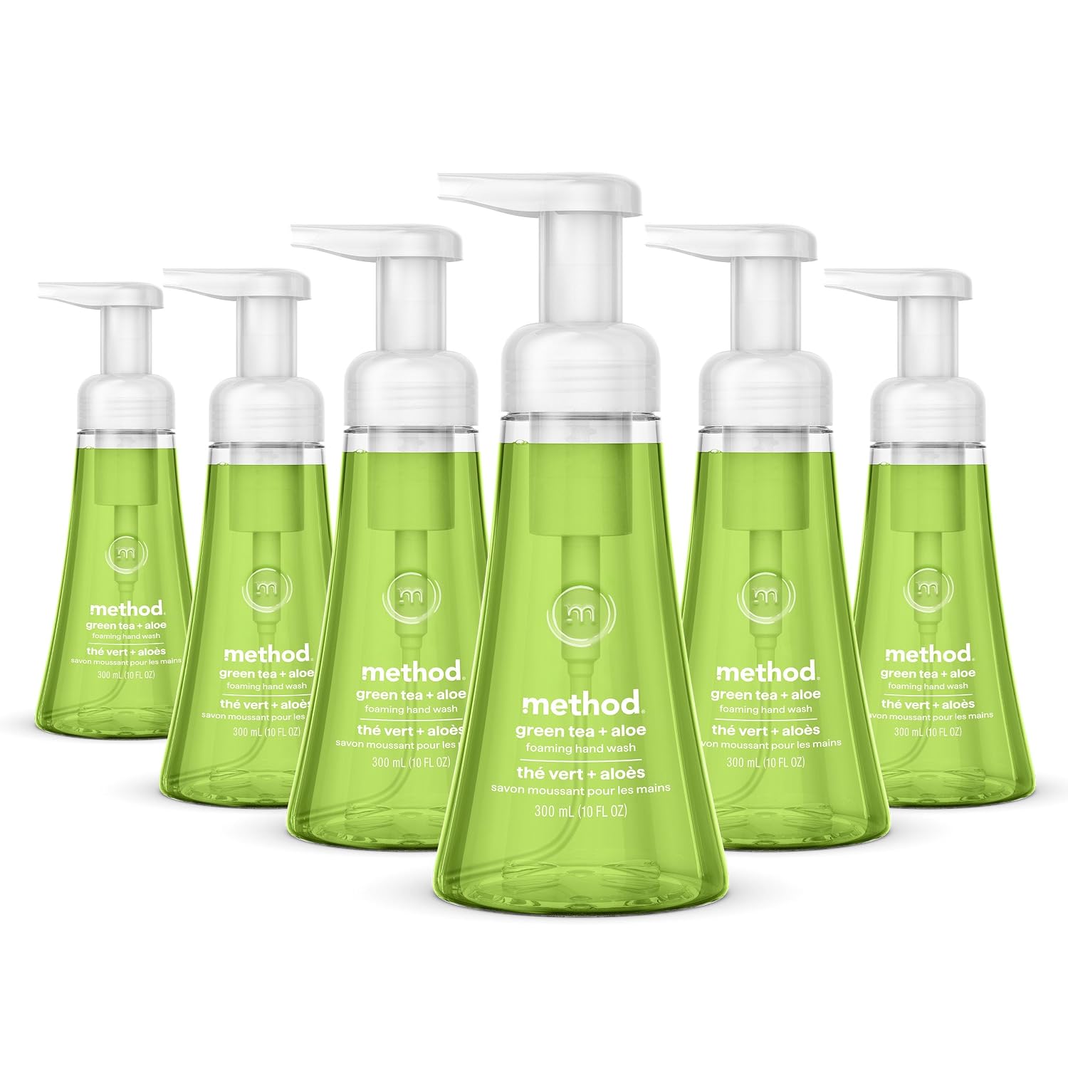 method Foaming Hand Wash, Green Tea + Aloe, 10 fl oz, 6 pack