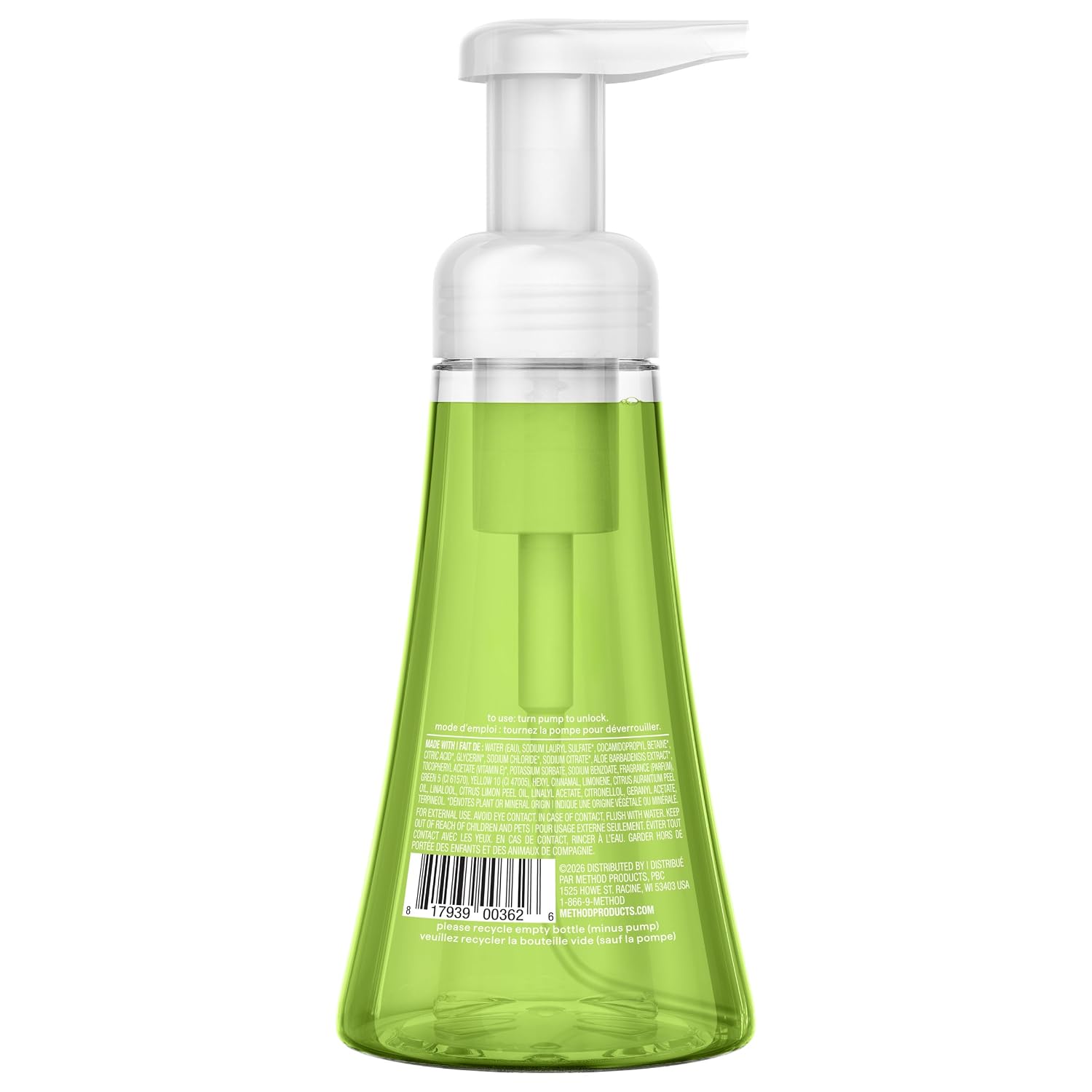 method Foaming Hand Wash, Green Tea + Aloe, 10 fl oz, 6 pack