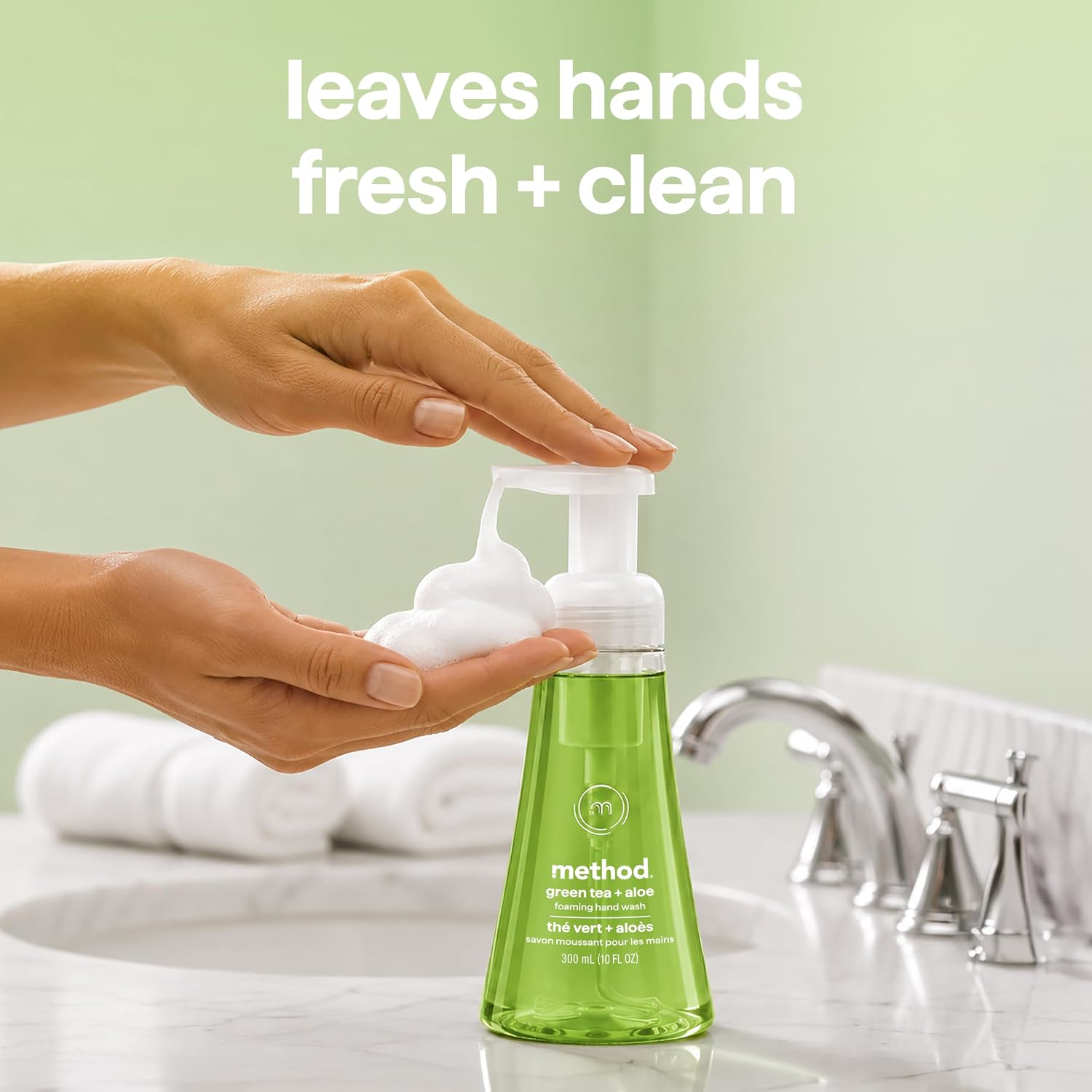 method Foaming Hand Wash, Green Tea + Aloe, 10 fl oz, 6 pack