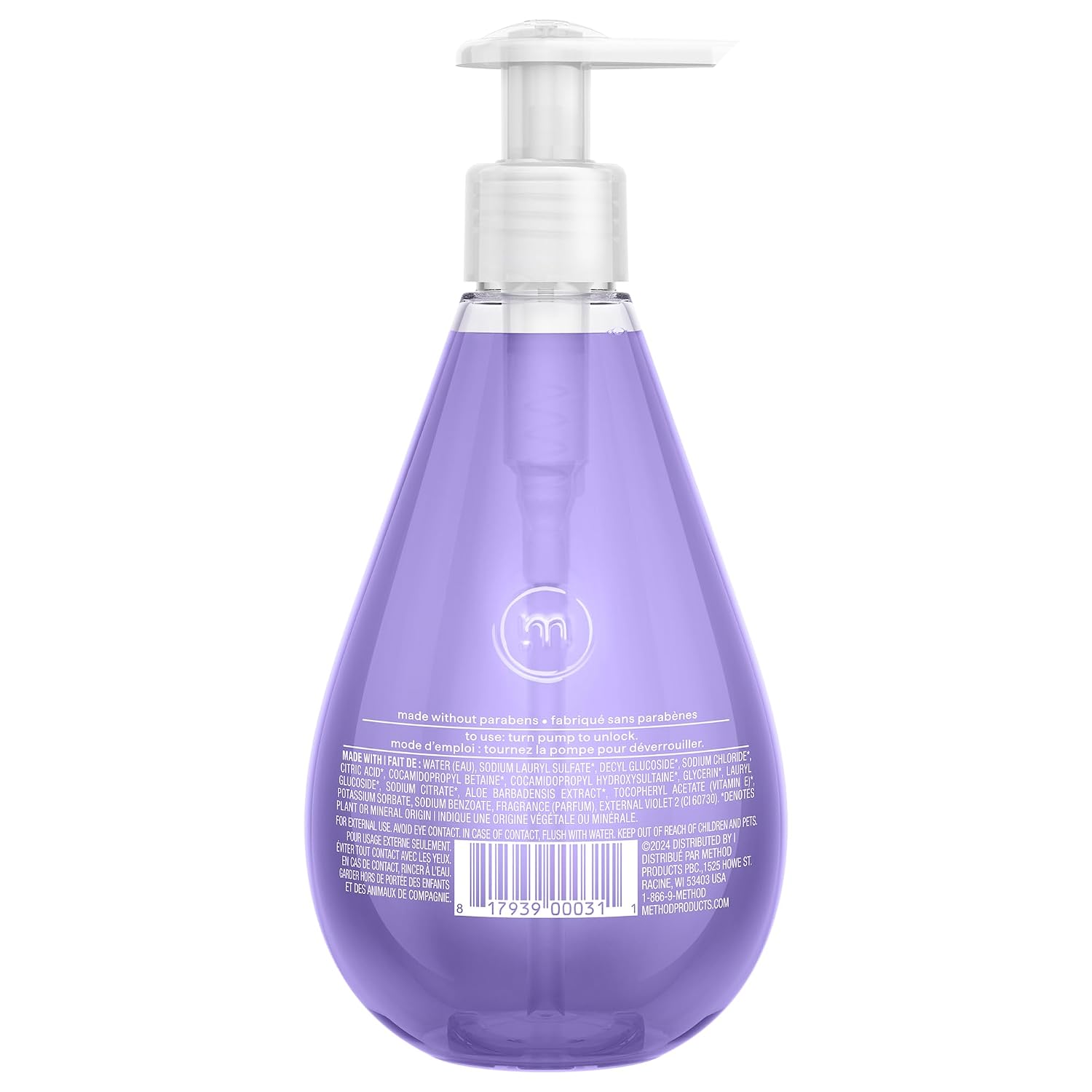 method Gel Hand Wash, French Lavender, 12 fl oz, 6 pack