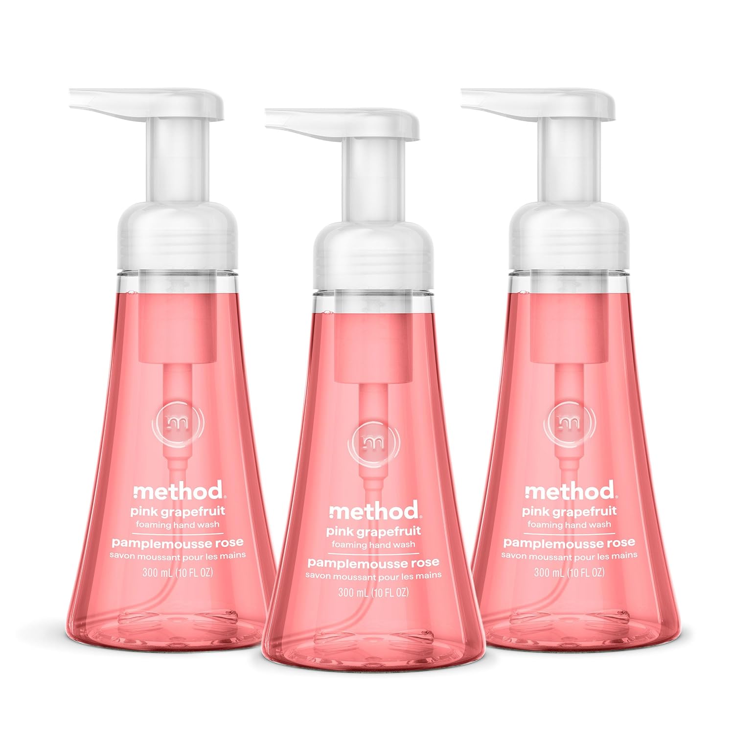 method Foaming Hand Wash, Pink Grapefruit, 10 fl oz, 3 pack