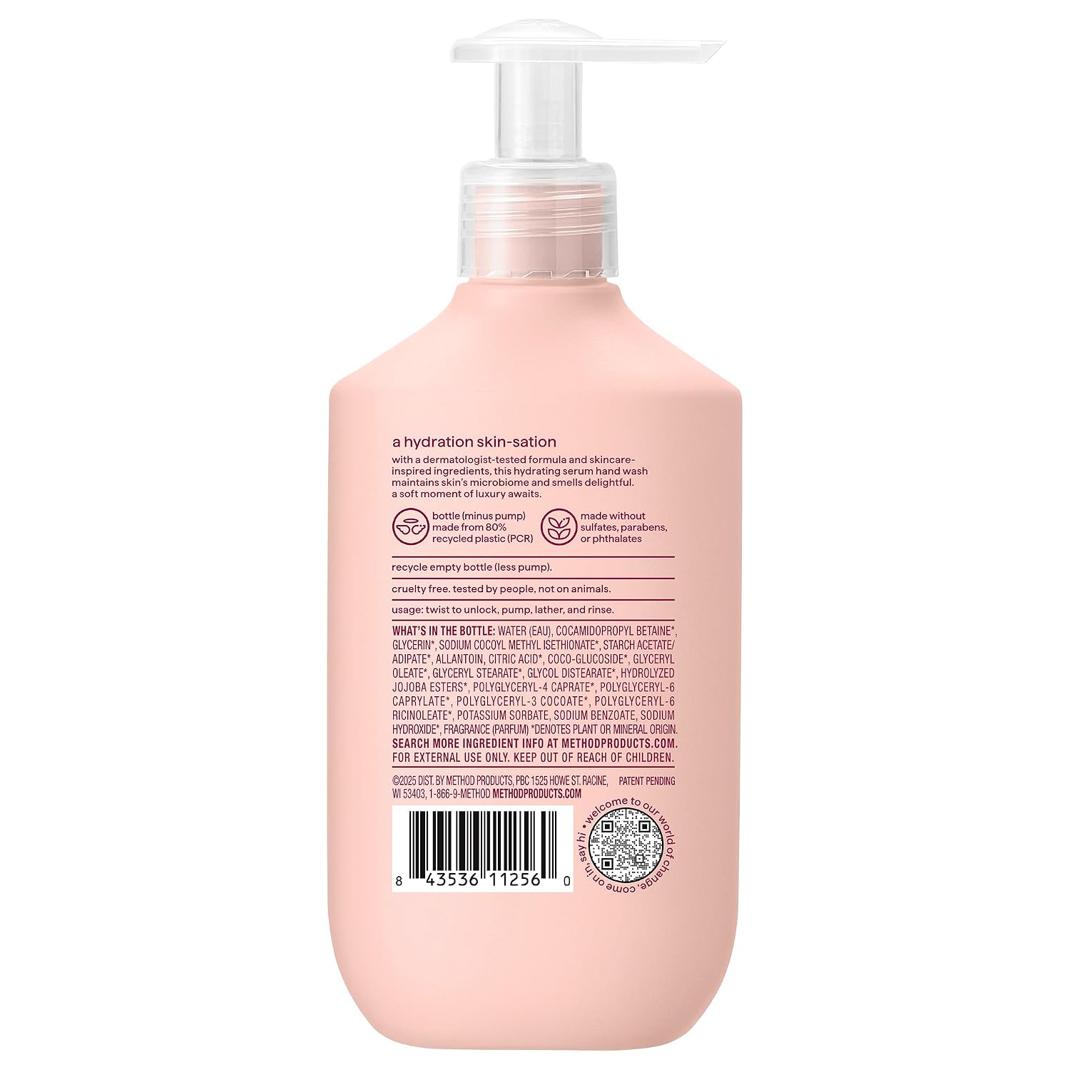 method Hydrating Serum Hand Wash, Pure Peace, 10 fl oz