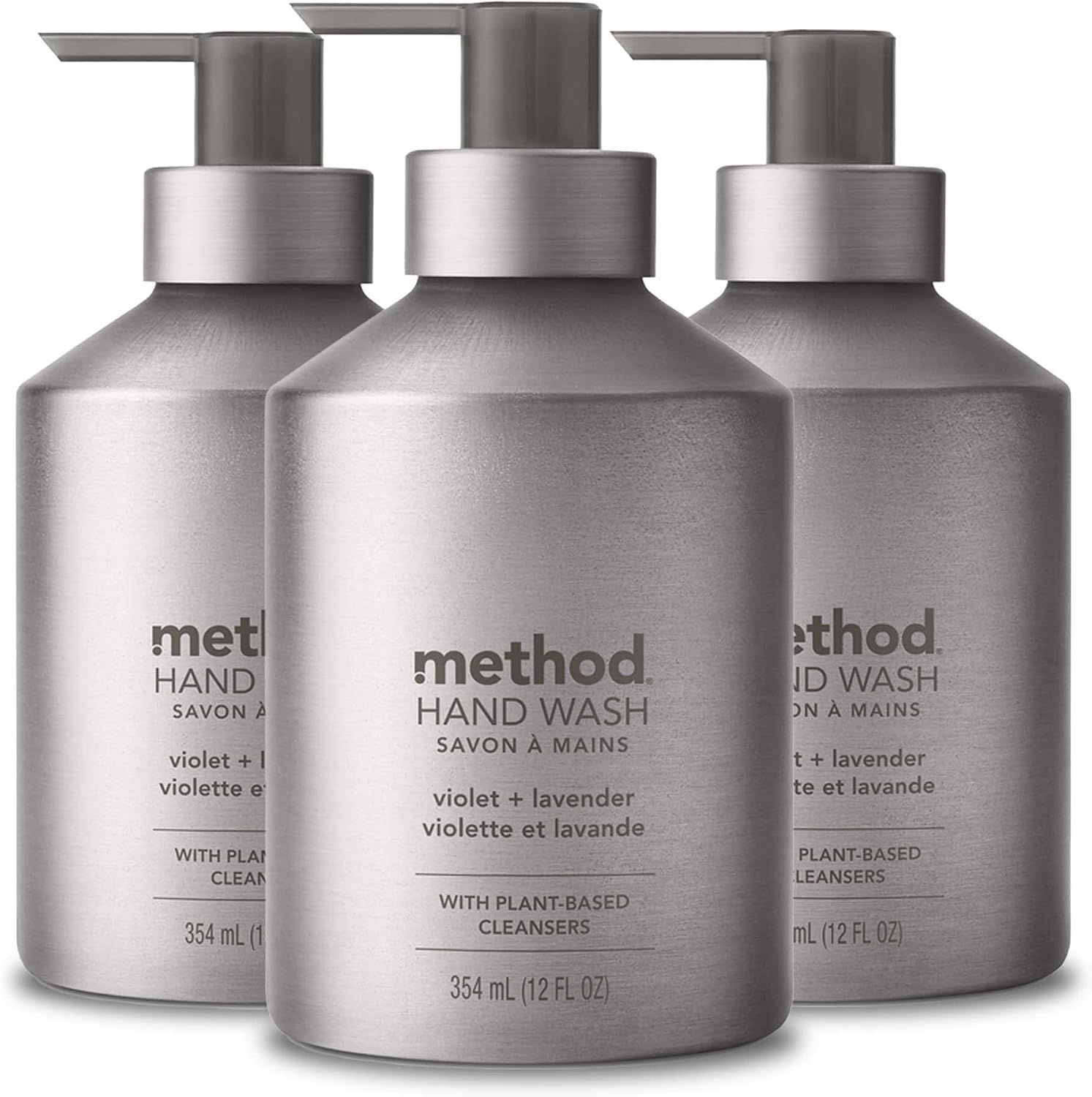 method Gel Hand Soap, Violet + Lavender, 12 fl oz, 3 Pack