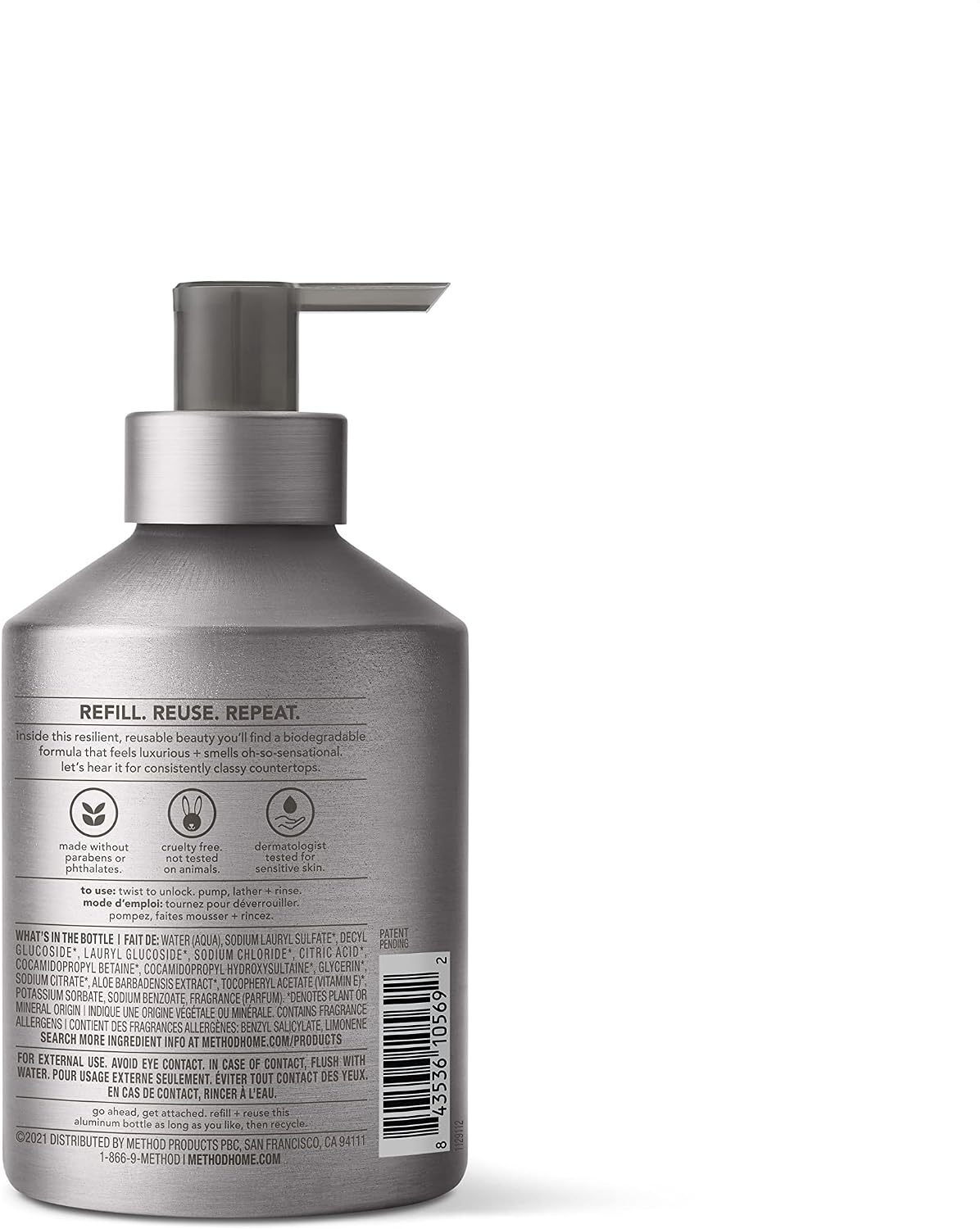 method Gel Hand Soap, Violet + Lavender, 12 fl oz, 3 Pack