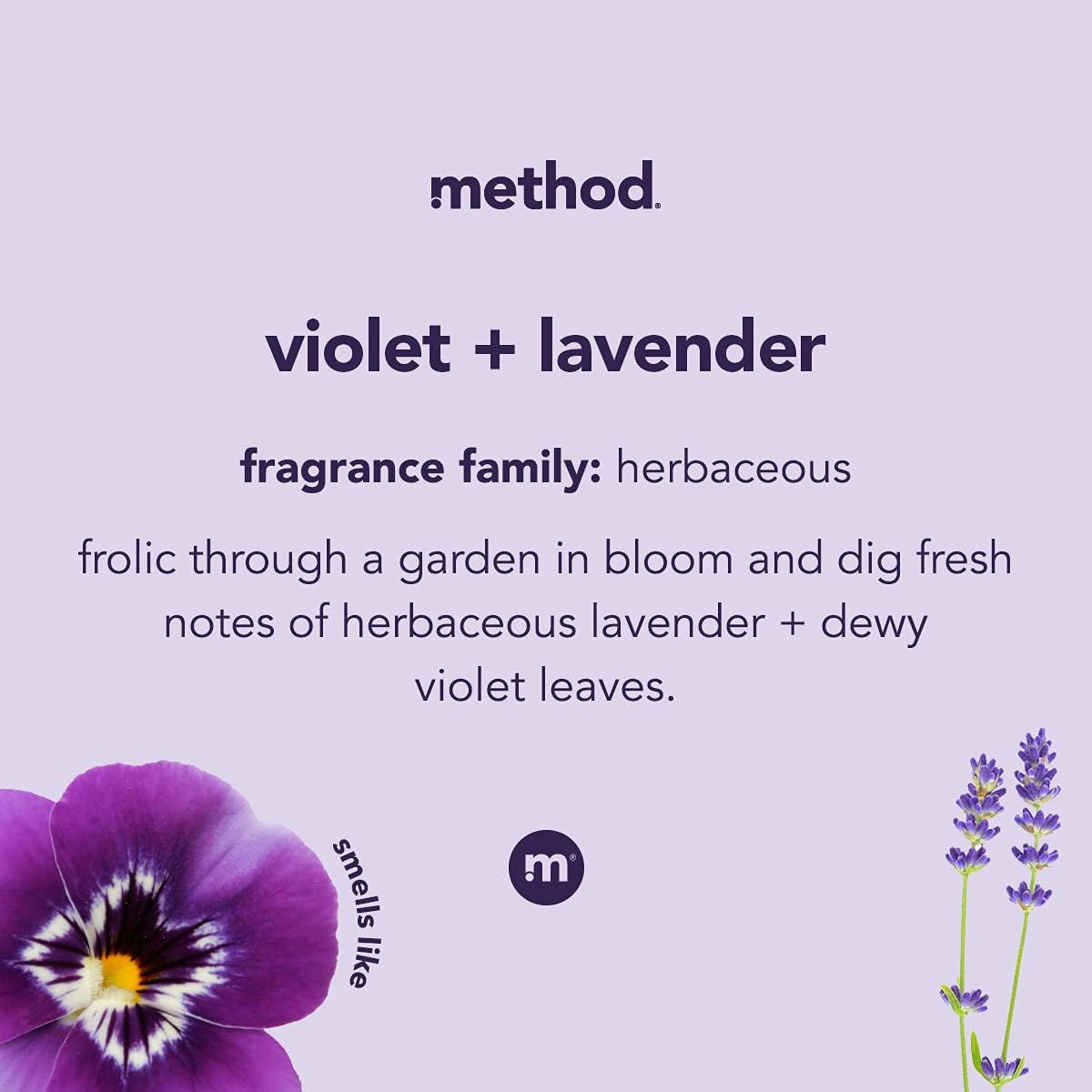 method Gel Hand Soap, Violet + Lavender, 12 fl oz, 3 Pack