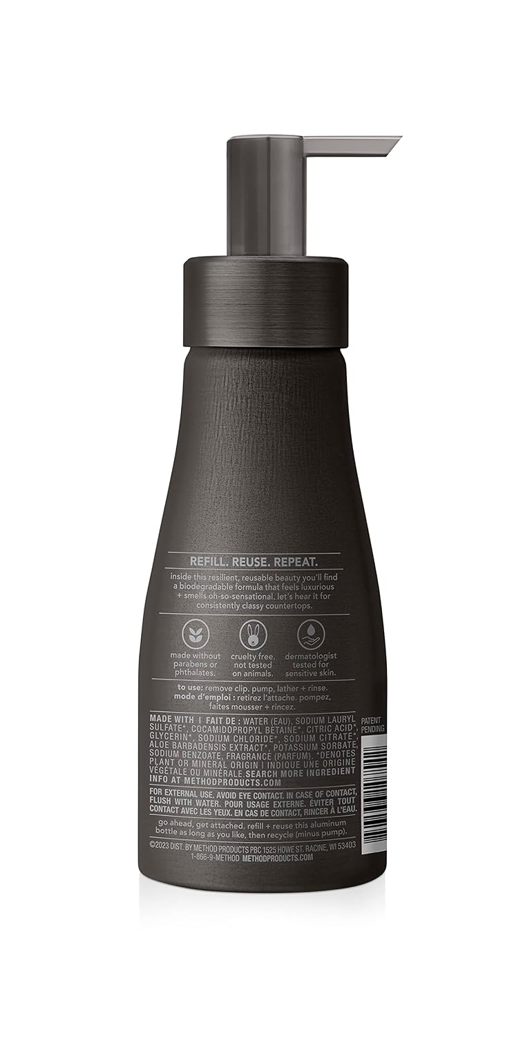 method Premium Foaming Hand Wash, Vetiver + Amber, 10 fl oz, 3 Pack