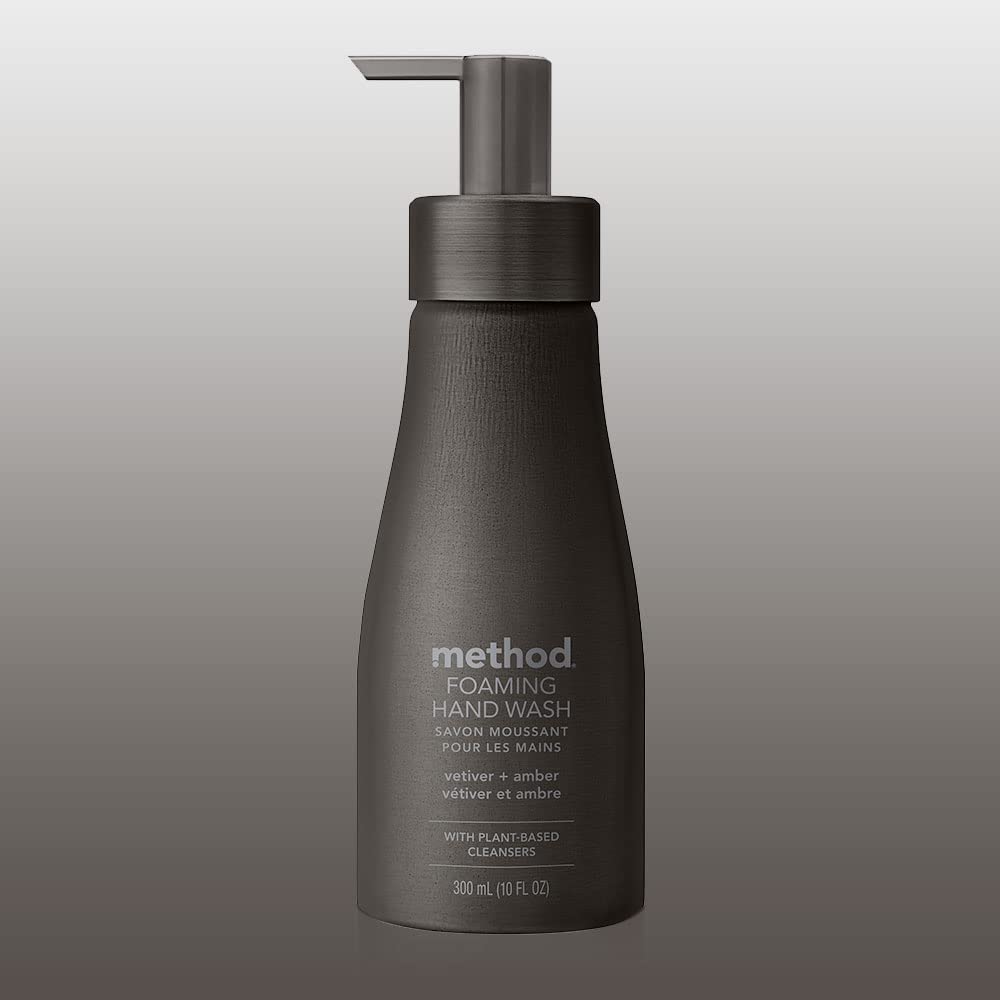 method Premium Foaming Hand Wash, Vetiver + Amber, 10 fl oz, 3 Pack