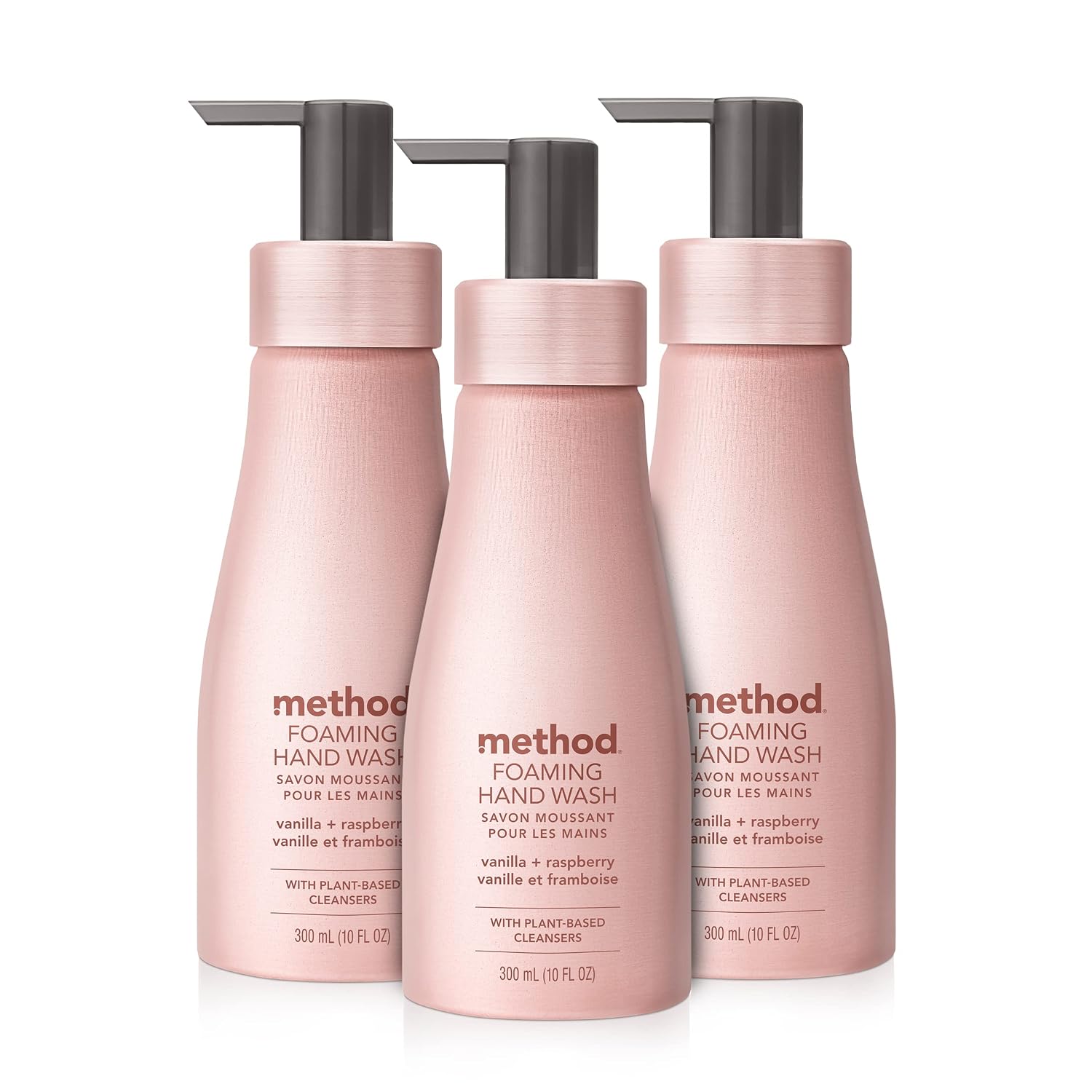 method Premium Foaming Hand Wash, Vanilla + Raspberry, 10 fl oz, 3 Pack