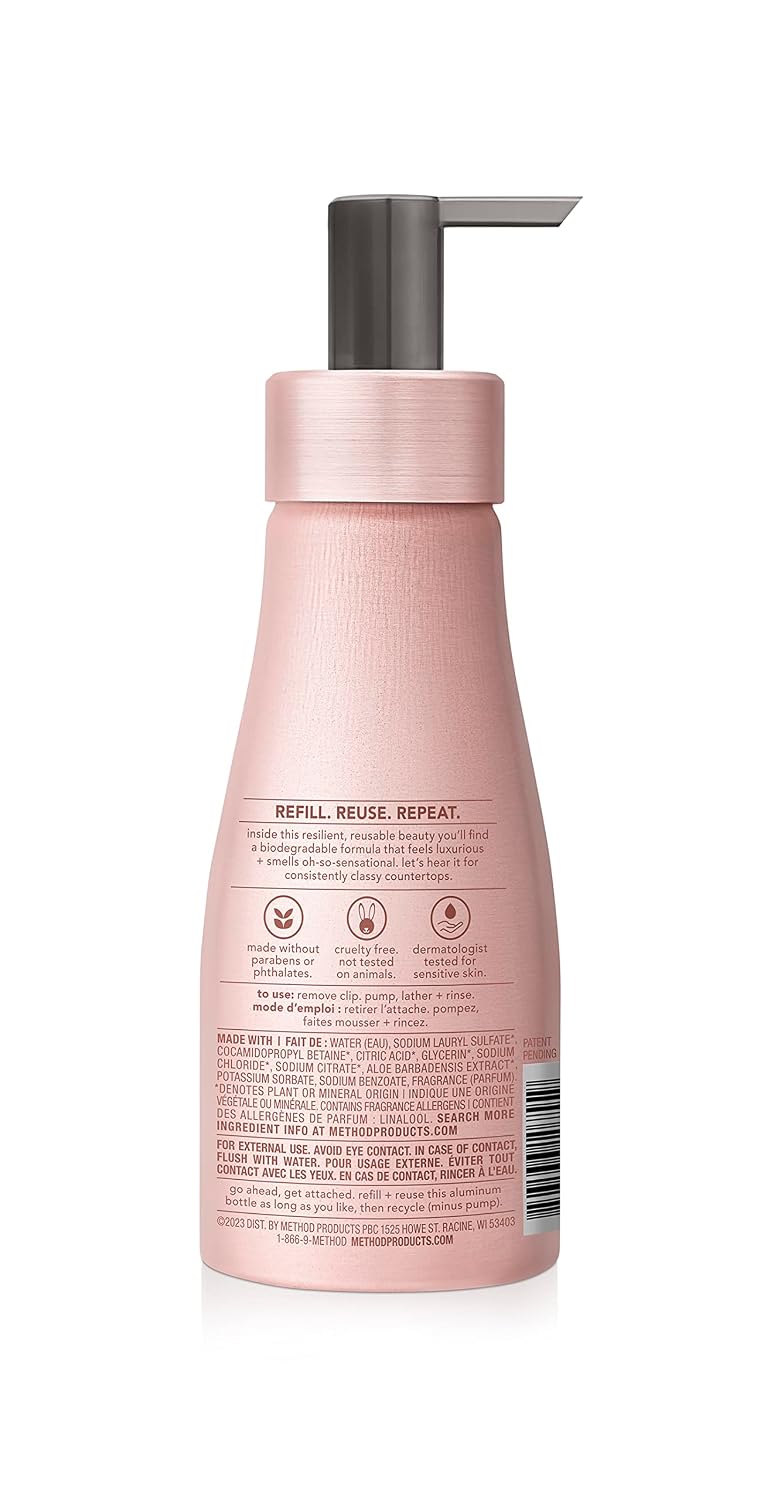 method Premium Foaming Hand Wash, Vanilla + Raspberry, 10 fl oz, 3 Pack