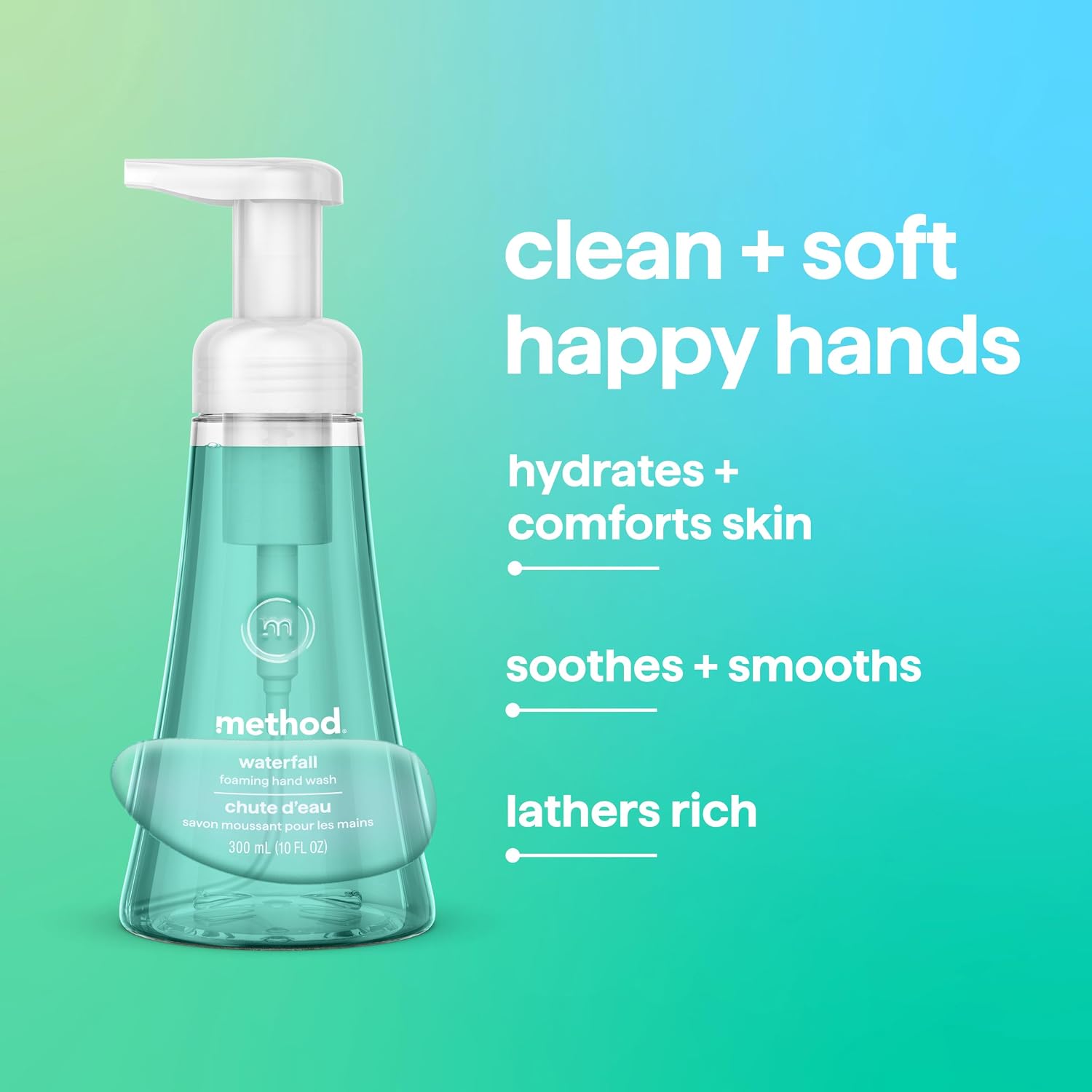 method Foaming Hand Wash, Waterfall, 10 fl oz, 6 pack
