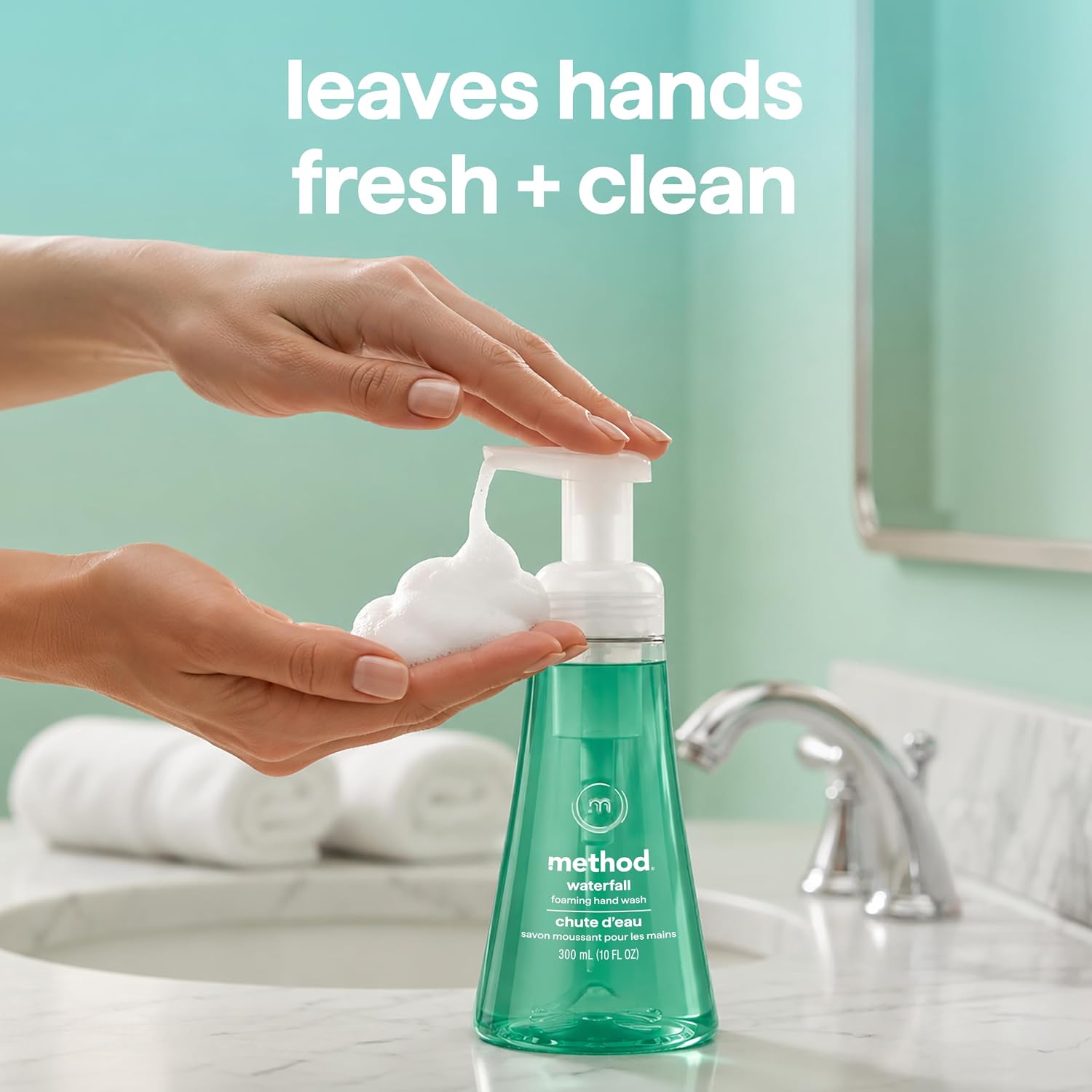 method Foaming Hand Wash, Waterfall, 10 fl oz, 6 pack