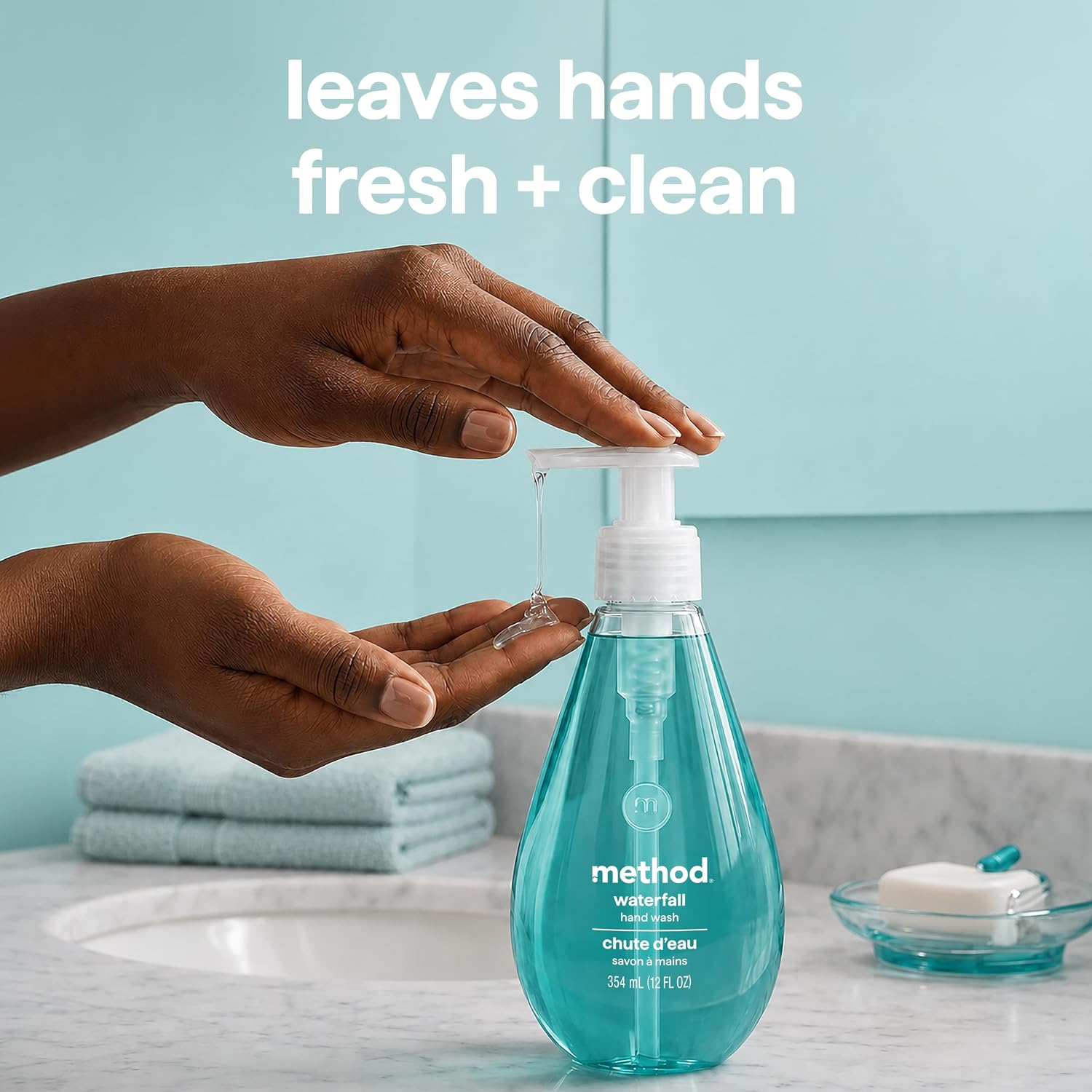 Method Gel Hand Soap, Waterfall, 12 fl oz (Pack of 3)