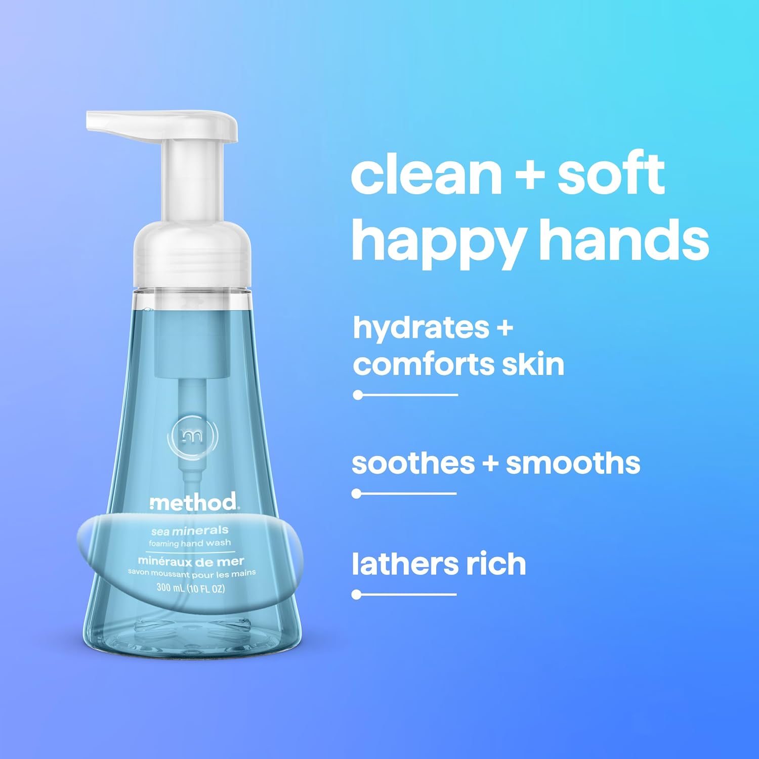 method Foaming Hand Wash, Sea Minerals, 10 fl oz, 6 pack
