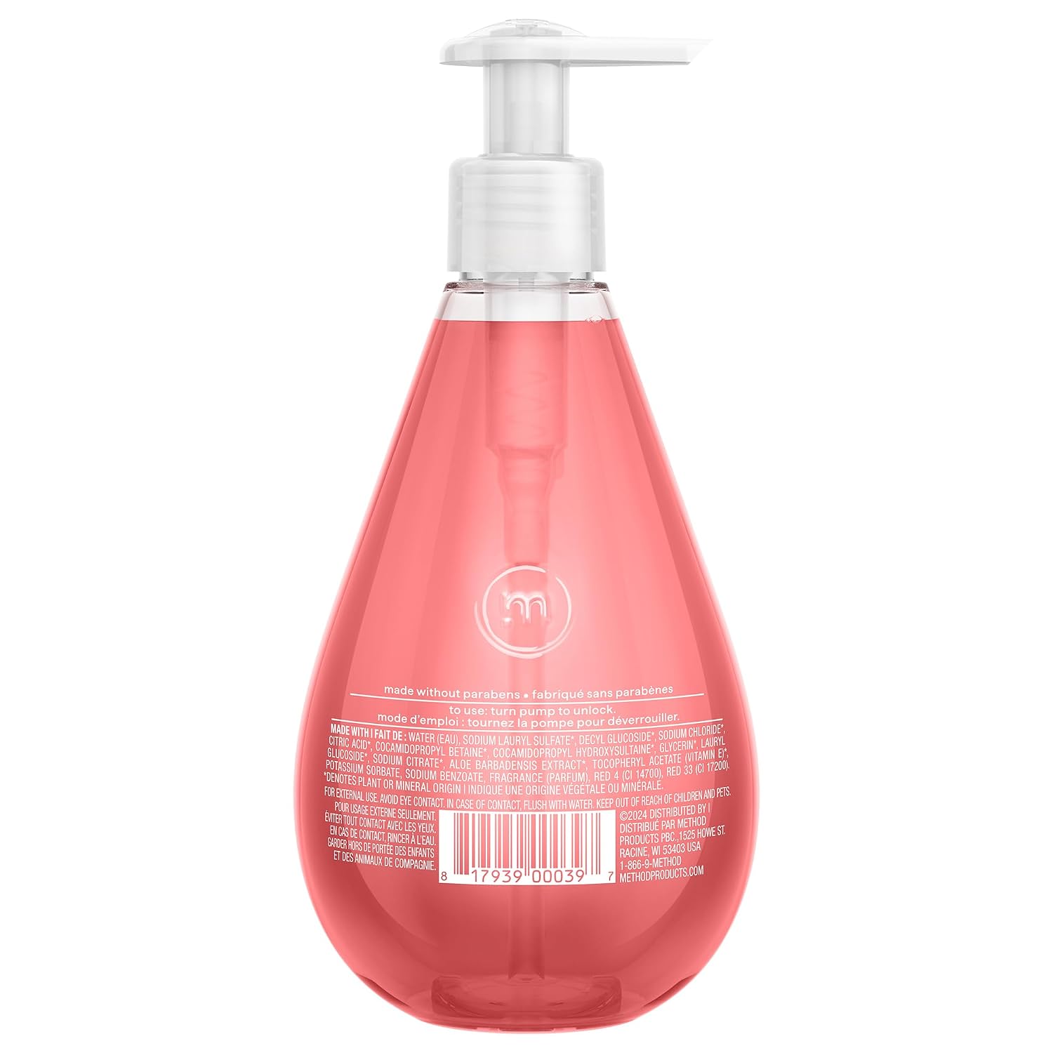method Gel Hand Wash, Pink Grapefruit, 12 fl oz, 6 pack