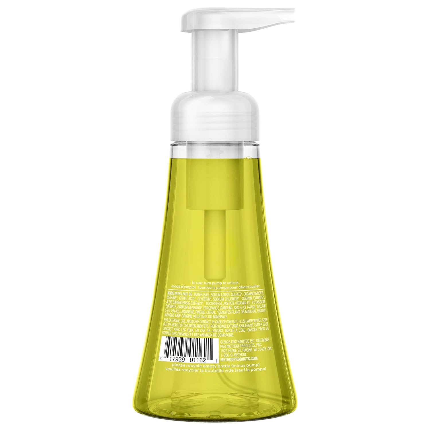 method Foaming Hand Wash, Lemon Mint, 10 fl oz, 6 pack