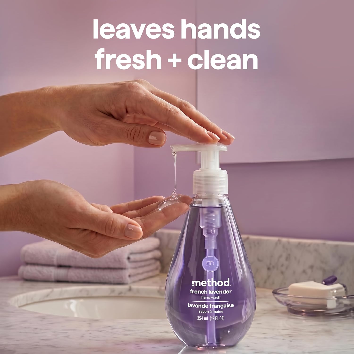 method Gel Hand Wash, French Lavender, 12 fl oz, 3 pack