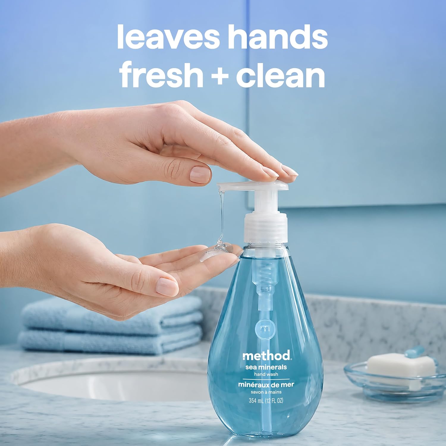 method Gel Hand Wash, Sea Minerals, 12 fl oz, 6 pack