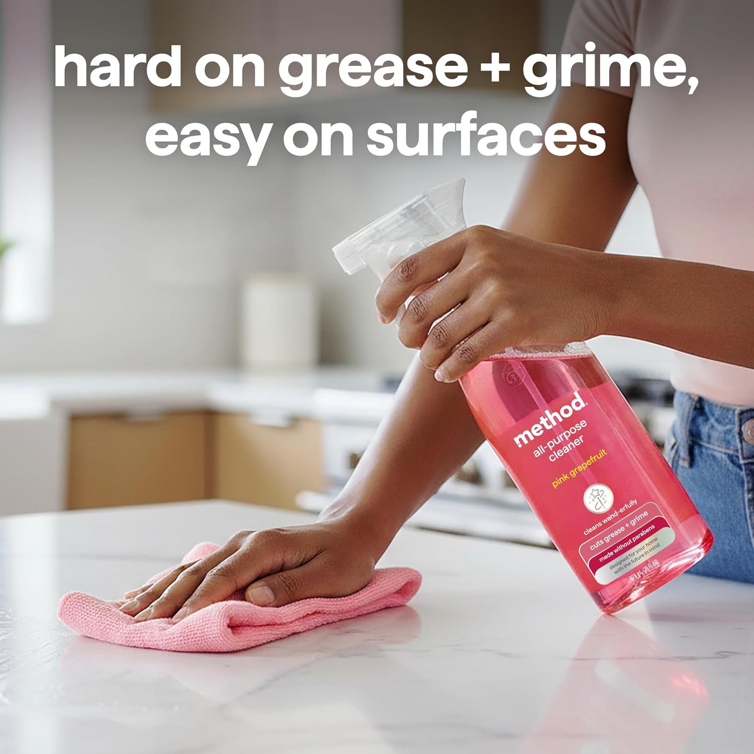 method All-Purpose Cleaner Spray, Pink Grapefruit , 28 fl oz, 4 pack