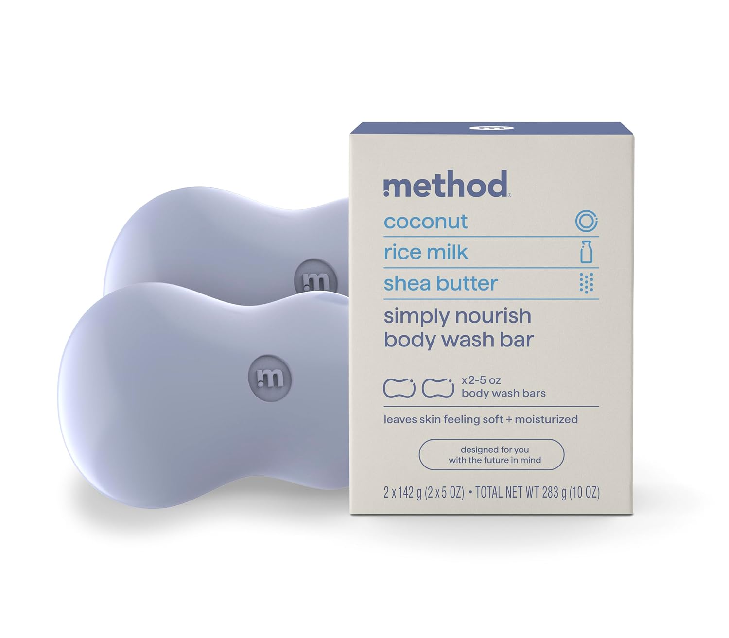 method Bar Soap, Simply Nourish, 2 bars, 5 oz each