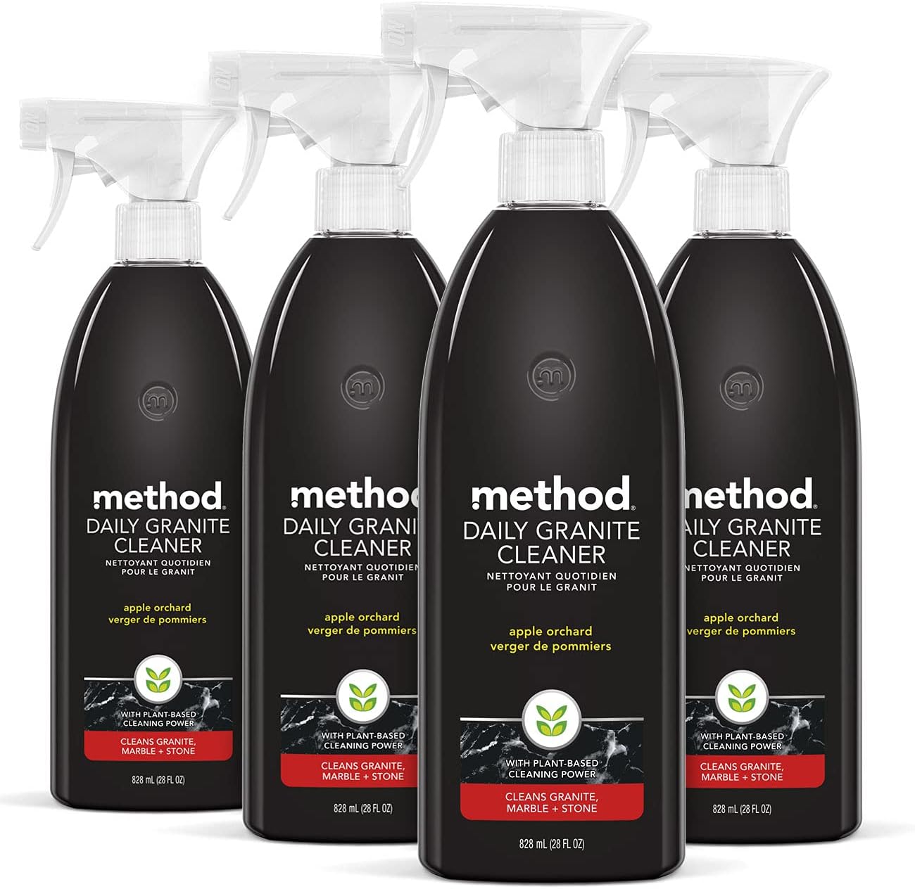 method Daily Granite Cleaner Spray, Apple Orchard, 28 fl oz, 4 Pack