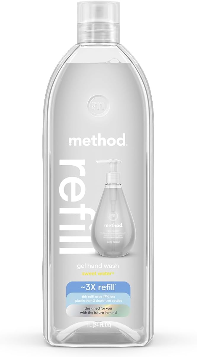 method Gel Hand Wash Refill, Sweet Water, 34 fl oz