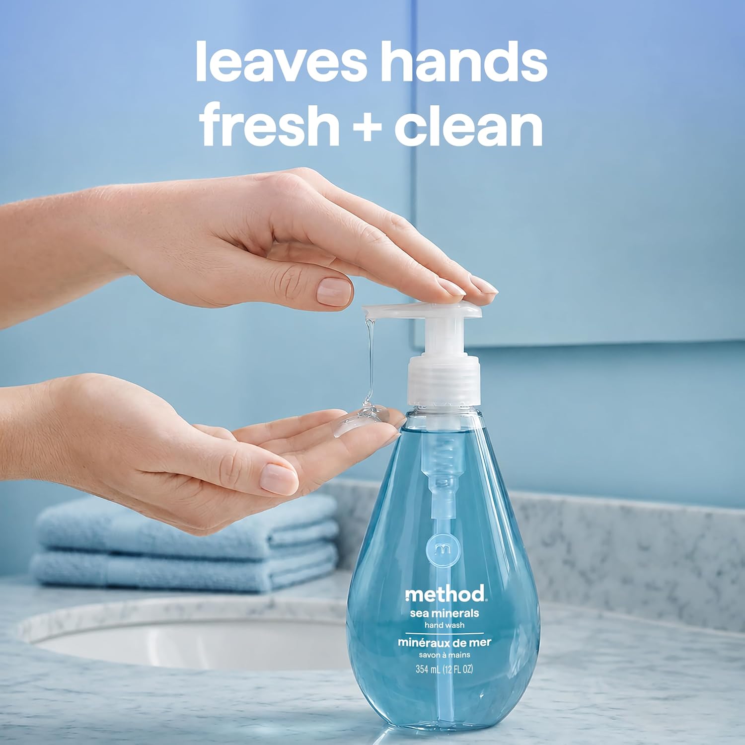 method Gel Hand Wash Refill, Sea Minerals, 34 fl oz, 4 pack