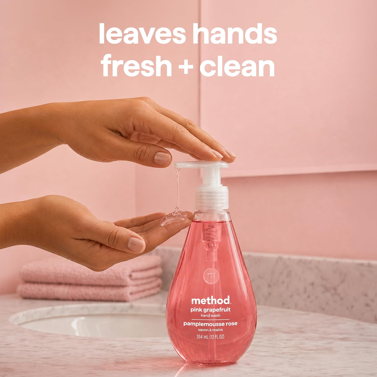 method Gel Hand Wash Refill, Pink Grapefruit, 34 fl oz