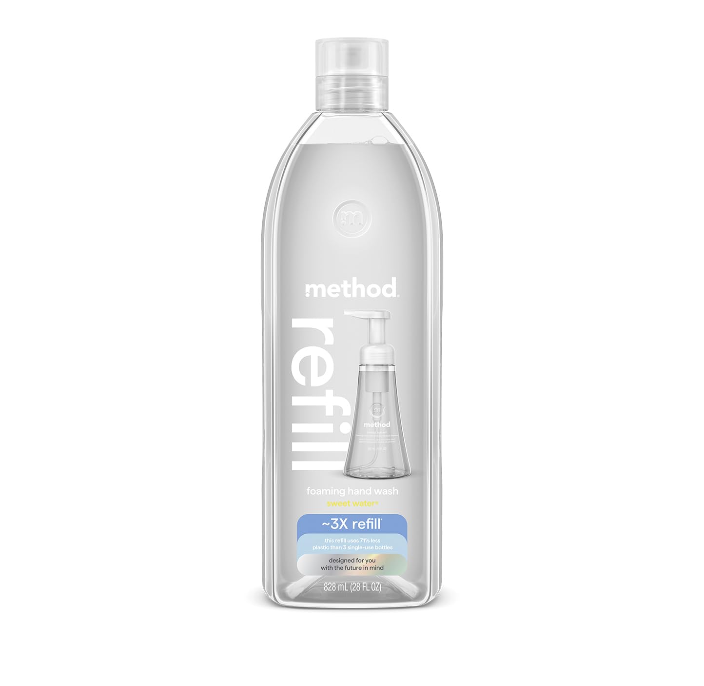 method Foaming Hand Wash Refill, Sweet Water, 28 fl oz