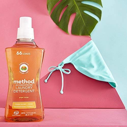 method Liquid Laundry Detergent, Ginger Mango, 53.5 fl oz