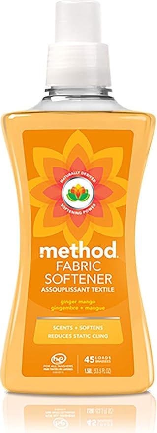 method Fabric Softener, Ginger Mango, 53.5 Ounces, 45 Loads
