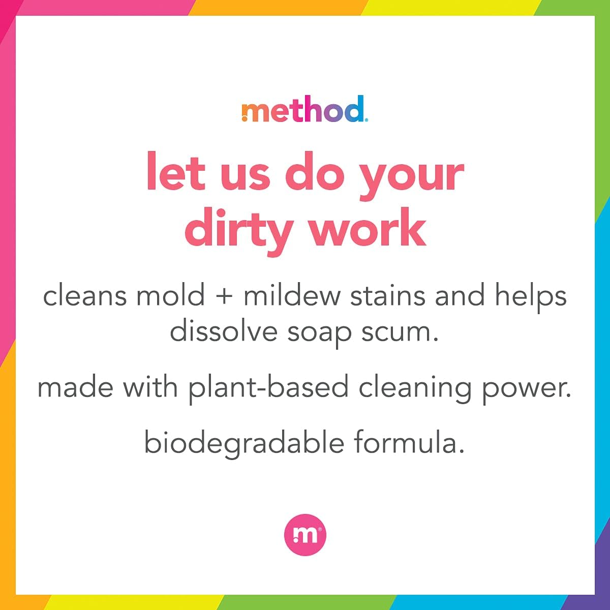 method Bathroom Cleaner, Eucalyptus Mint, 28 fl oz, 8 Pack