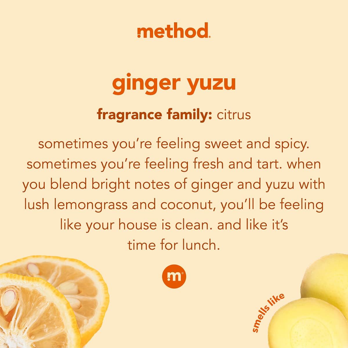 method All-Purpose Cleaner Spray, Ginger Yuzu, 28 fl oz, 8 Pack
